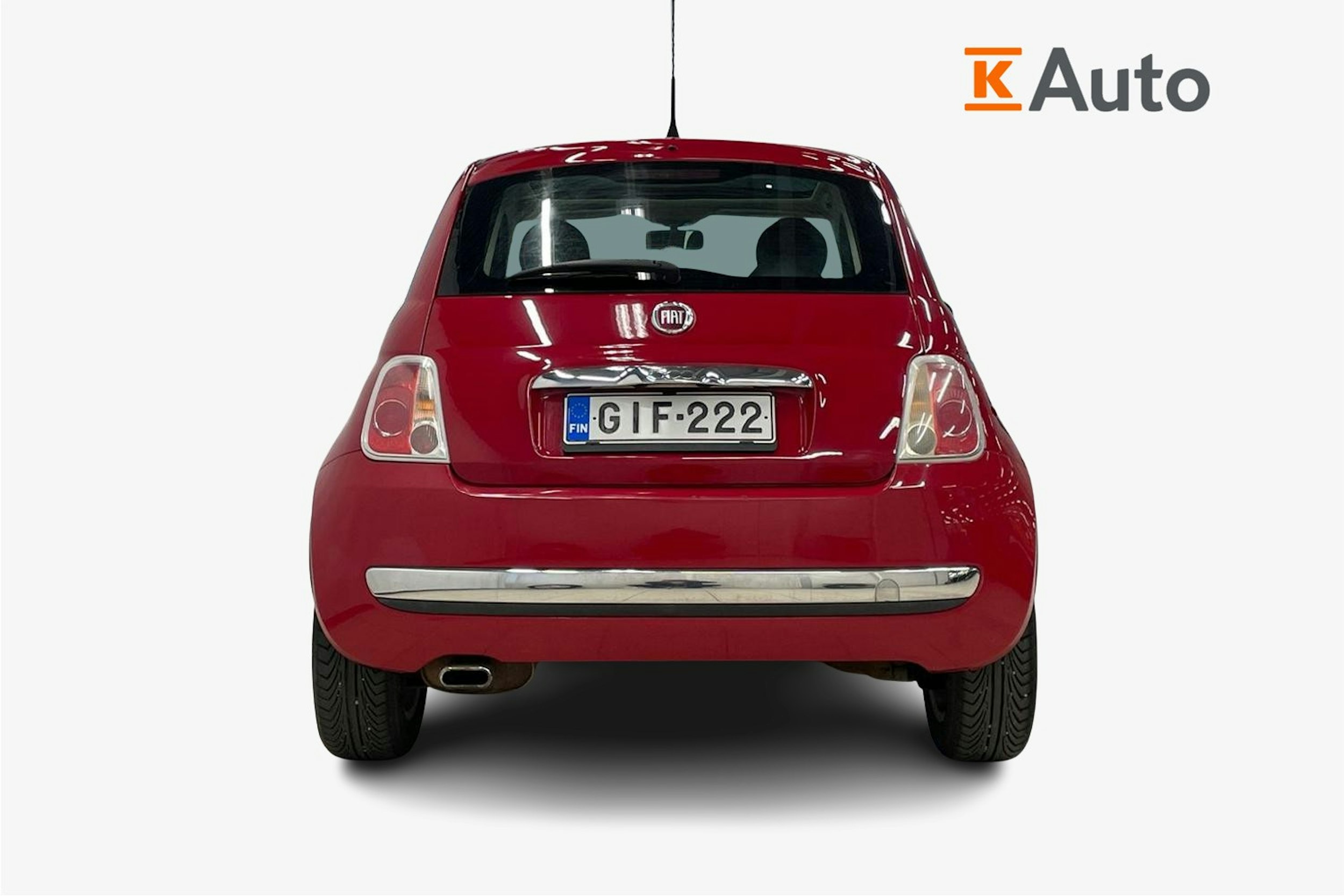 Punainen Fiat 500 2008 kuva 3.