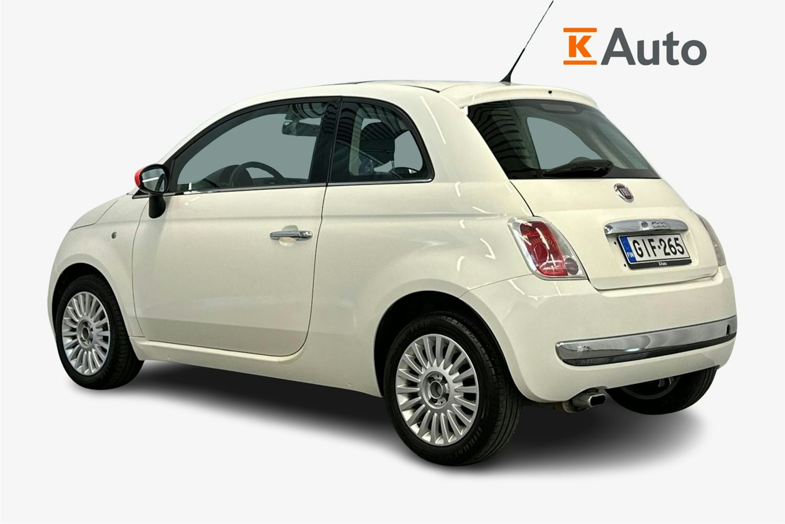 valkoinen Fiat 500 2008 kuva 2.