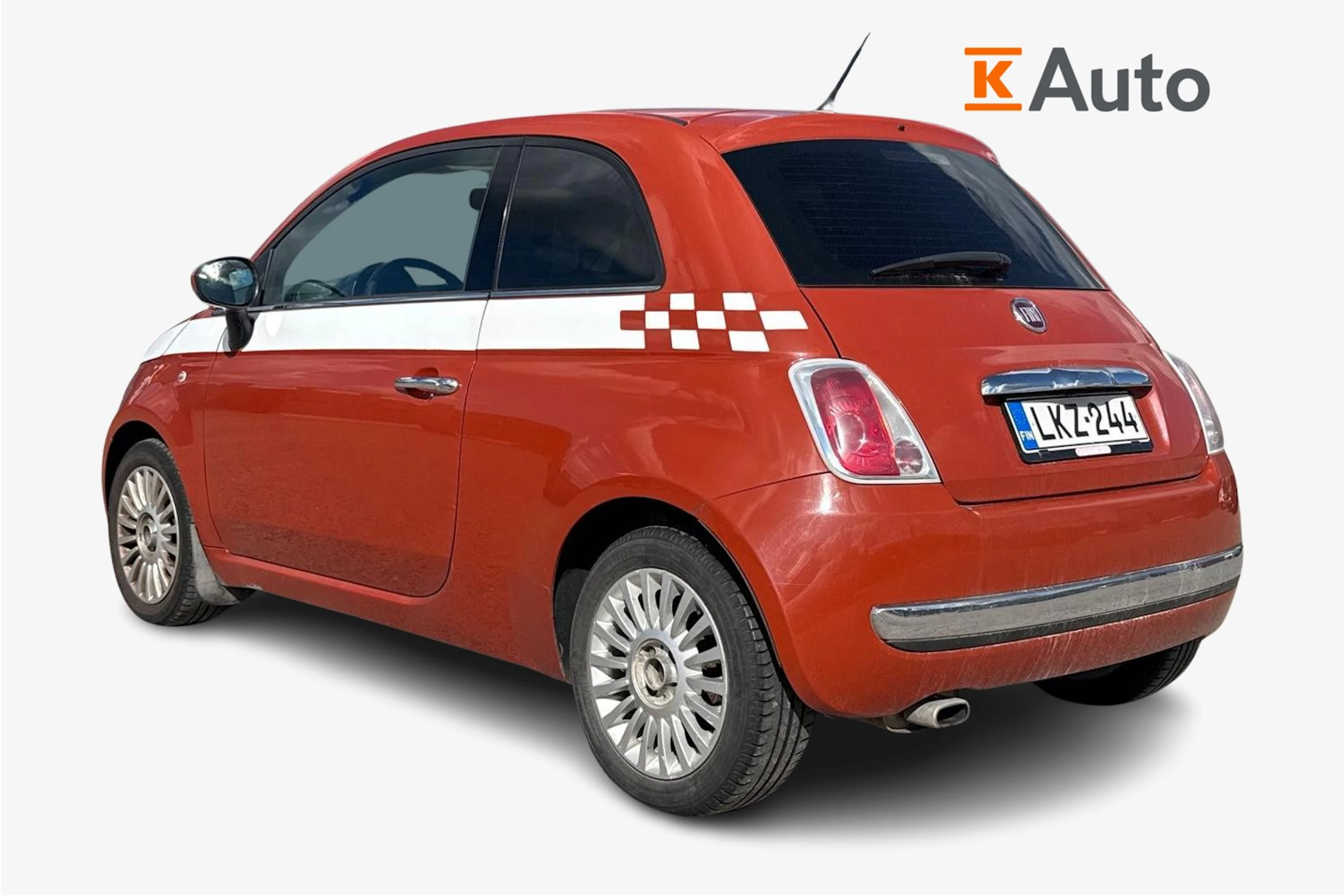 oranssi Fiat 500 2008 kuva 2.