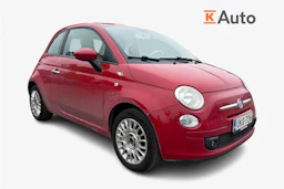 punainen Fiat 500 2011 kuva 1.