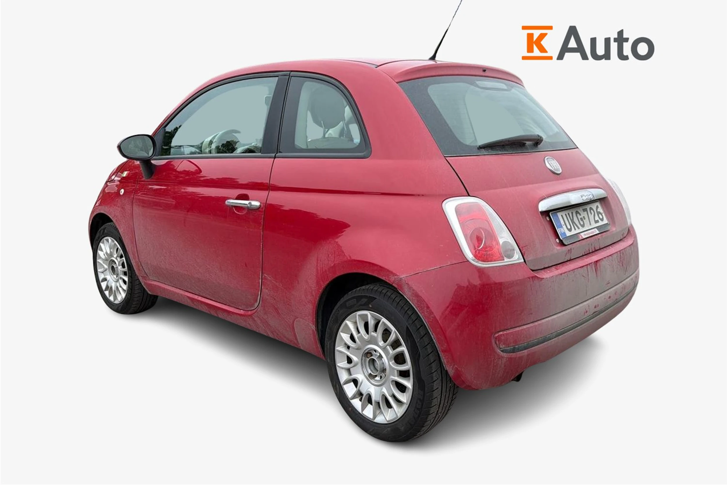 punainen Fiat 500 2011 kuva 2.