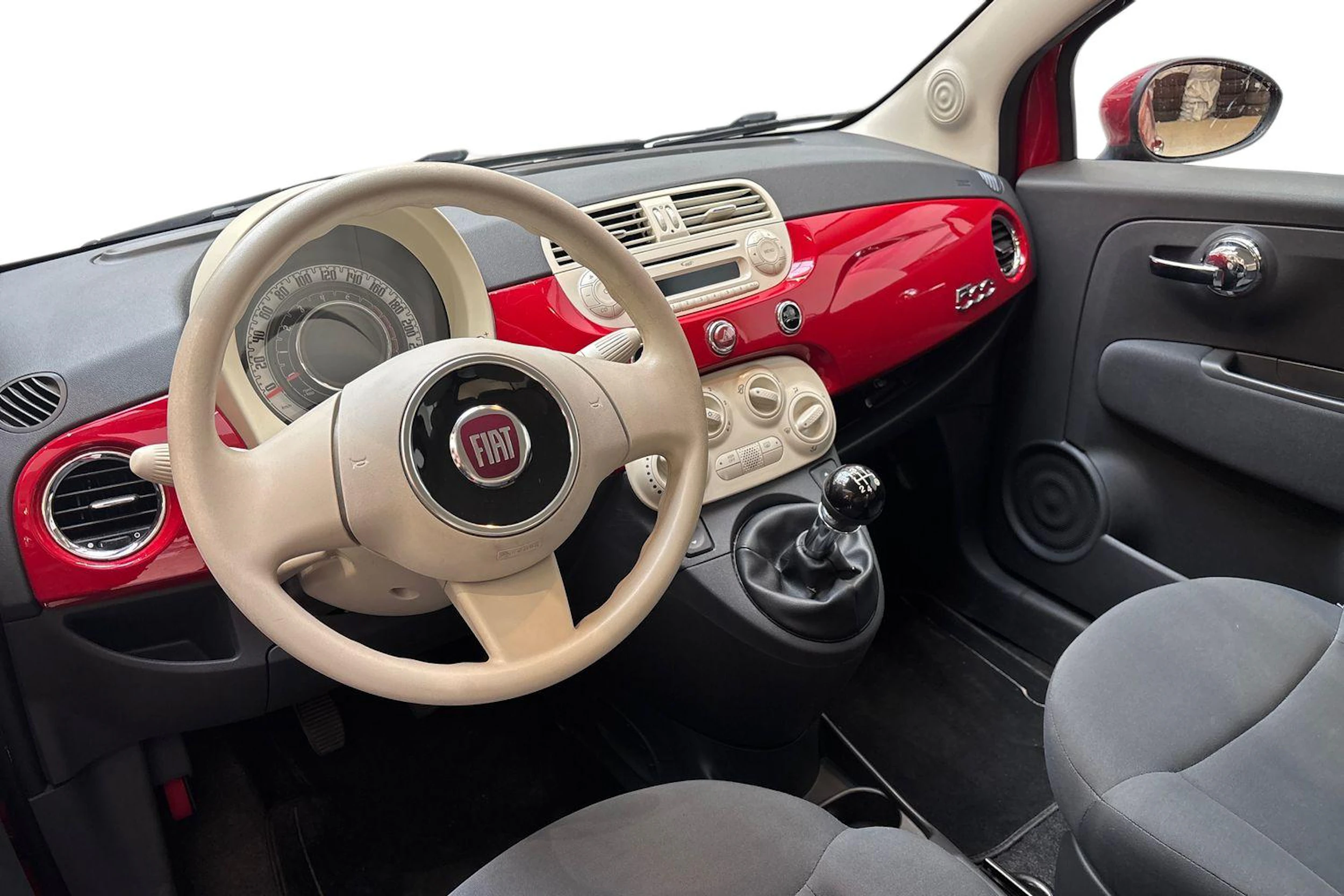 punainen Fiat 500 2011 kuva 6.