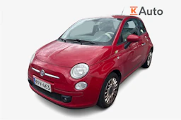 punainen Fiat 500 2012 kuva 1.