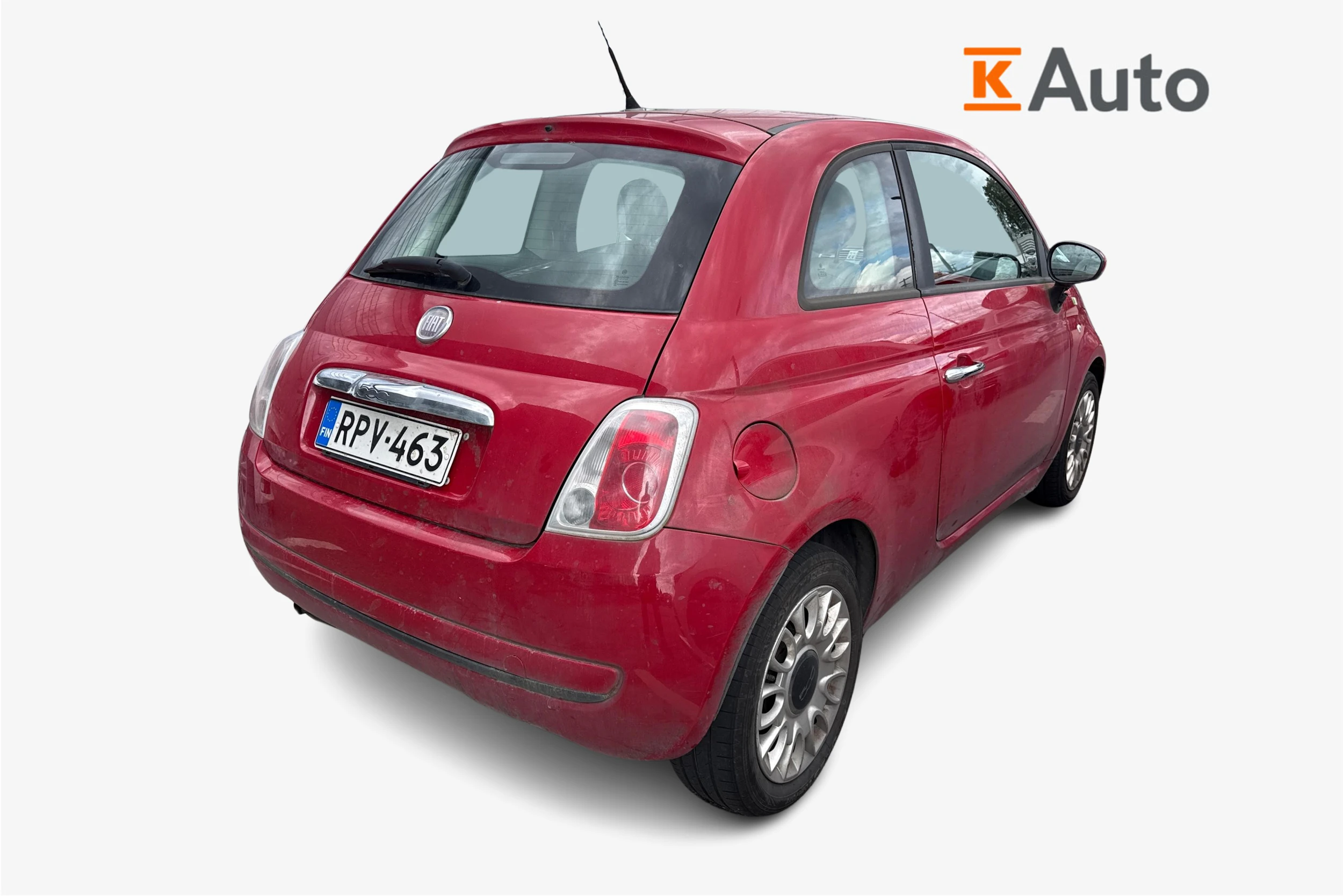 punainen Fiat 500 2012 kuva 2.