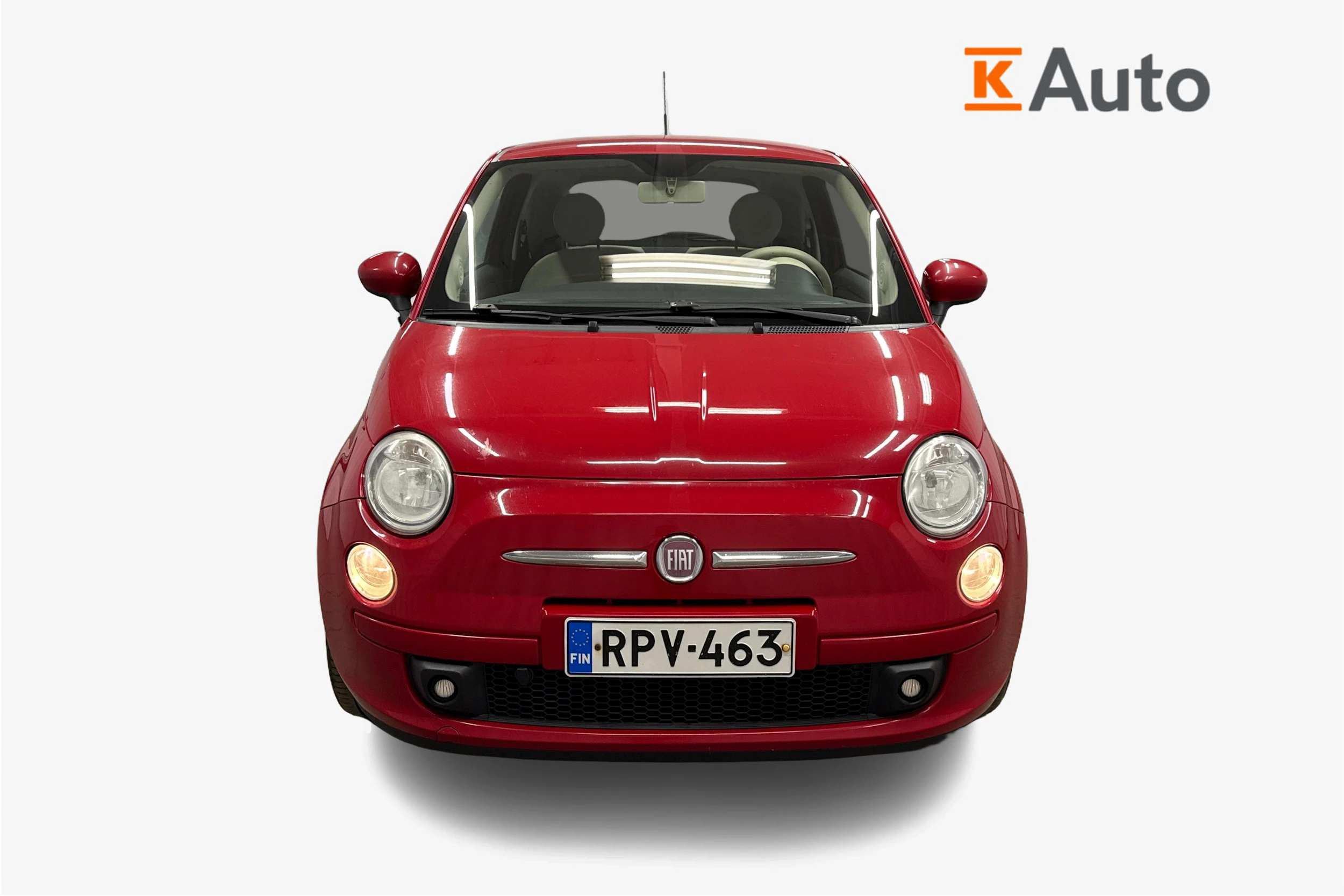 punainen Fiat 500 2012 kuva 4.