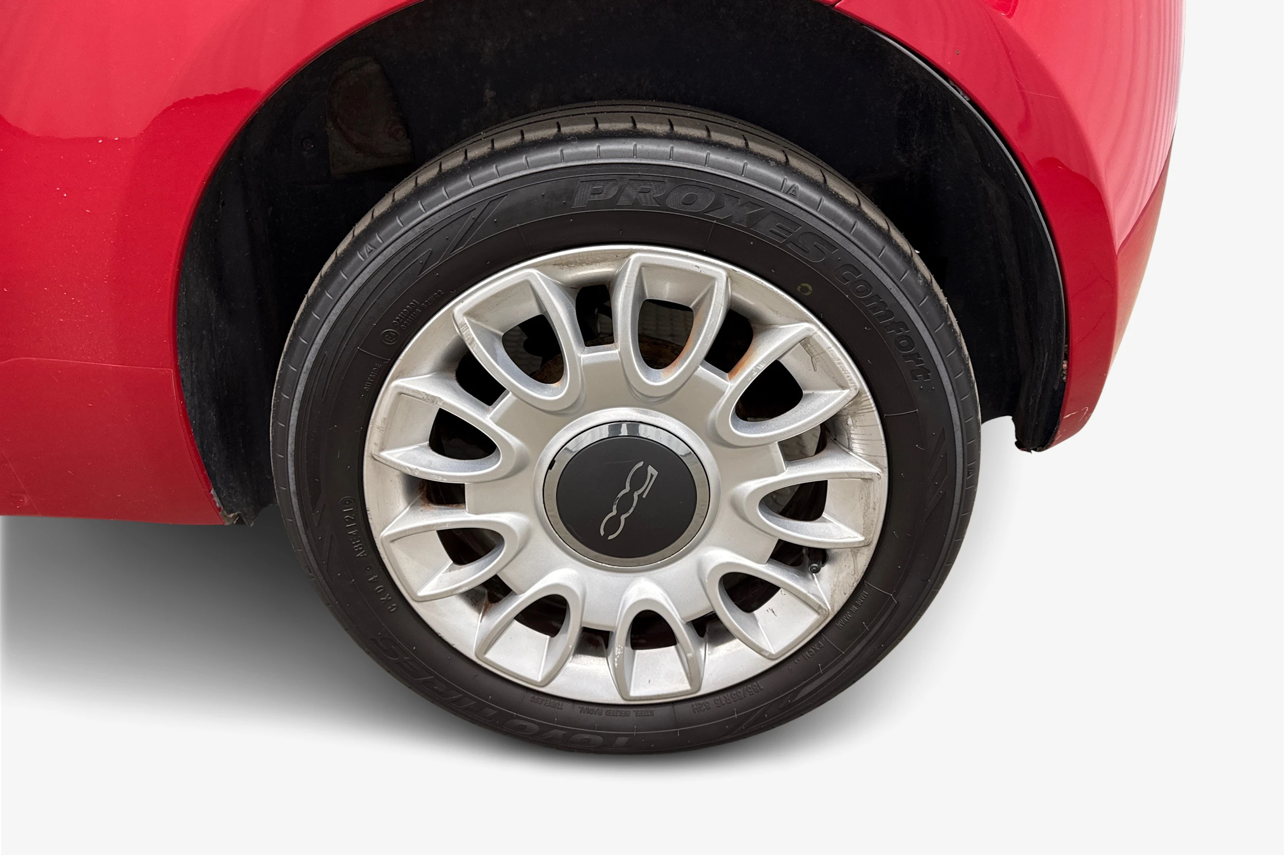 punainen Fiat 500 2012 kuva 9.