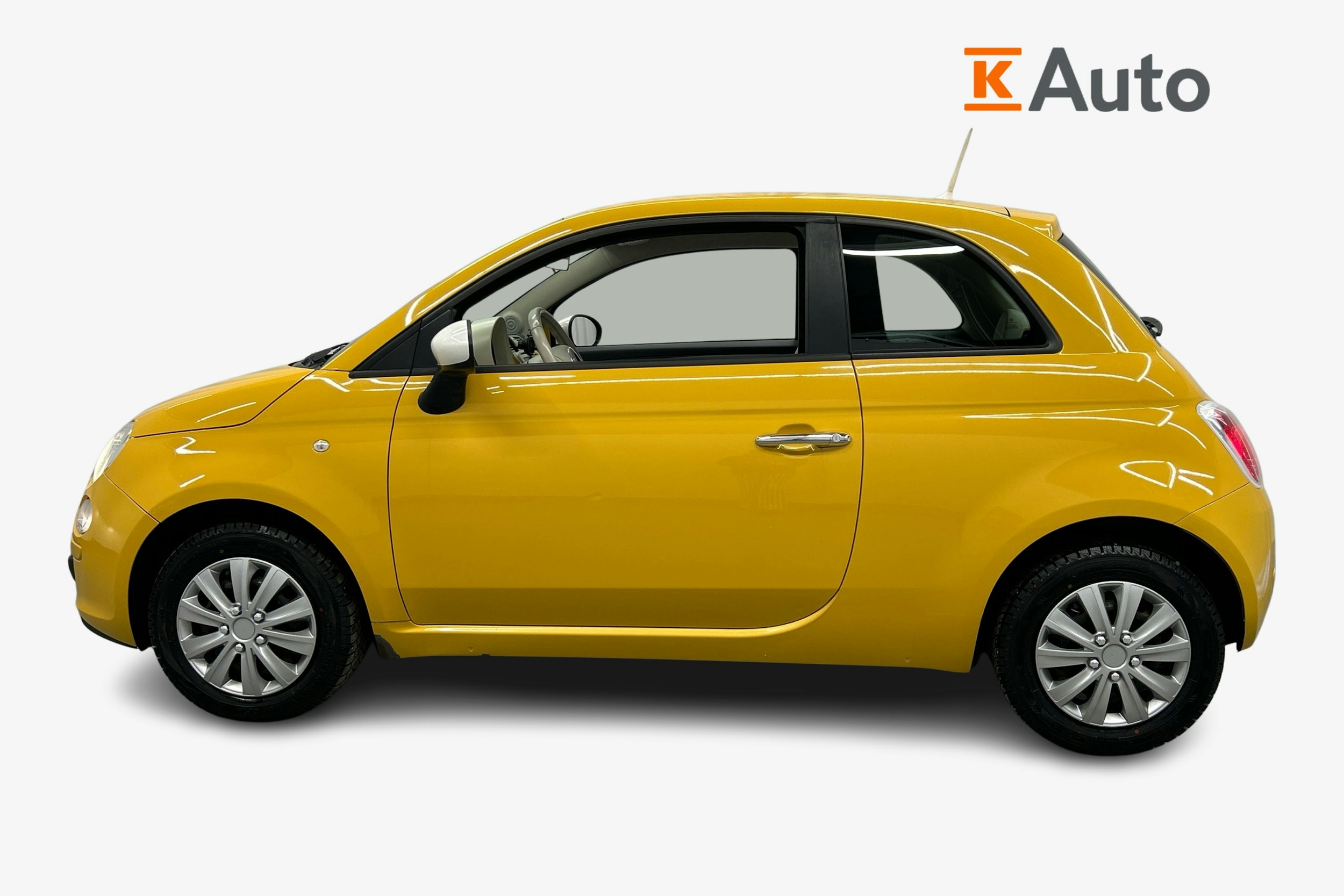 keltainen Fiat 500 2013 kuva 5.