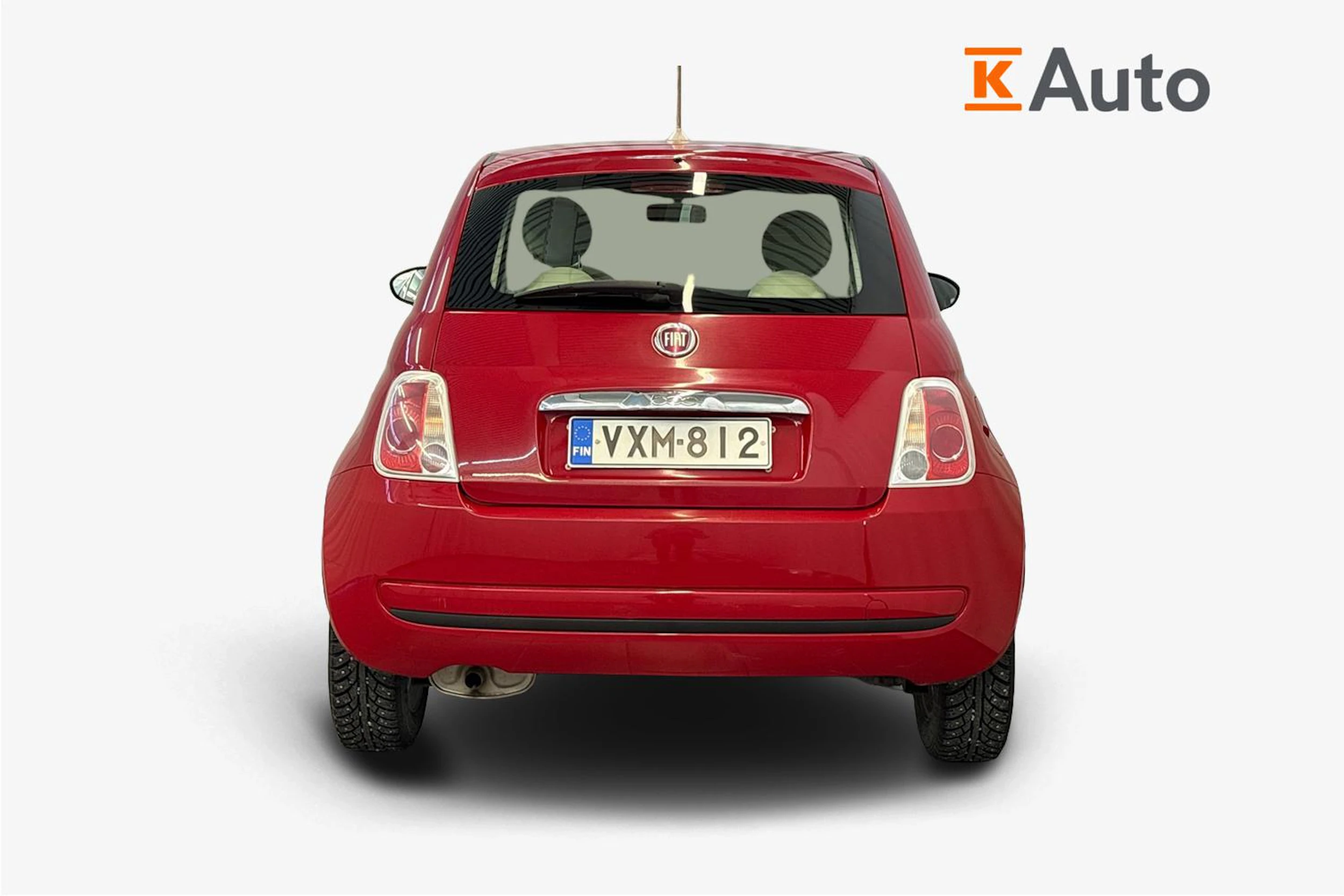punainen Fiat 500 2014 kuva 3.