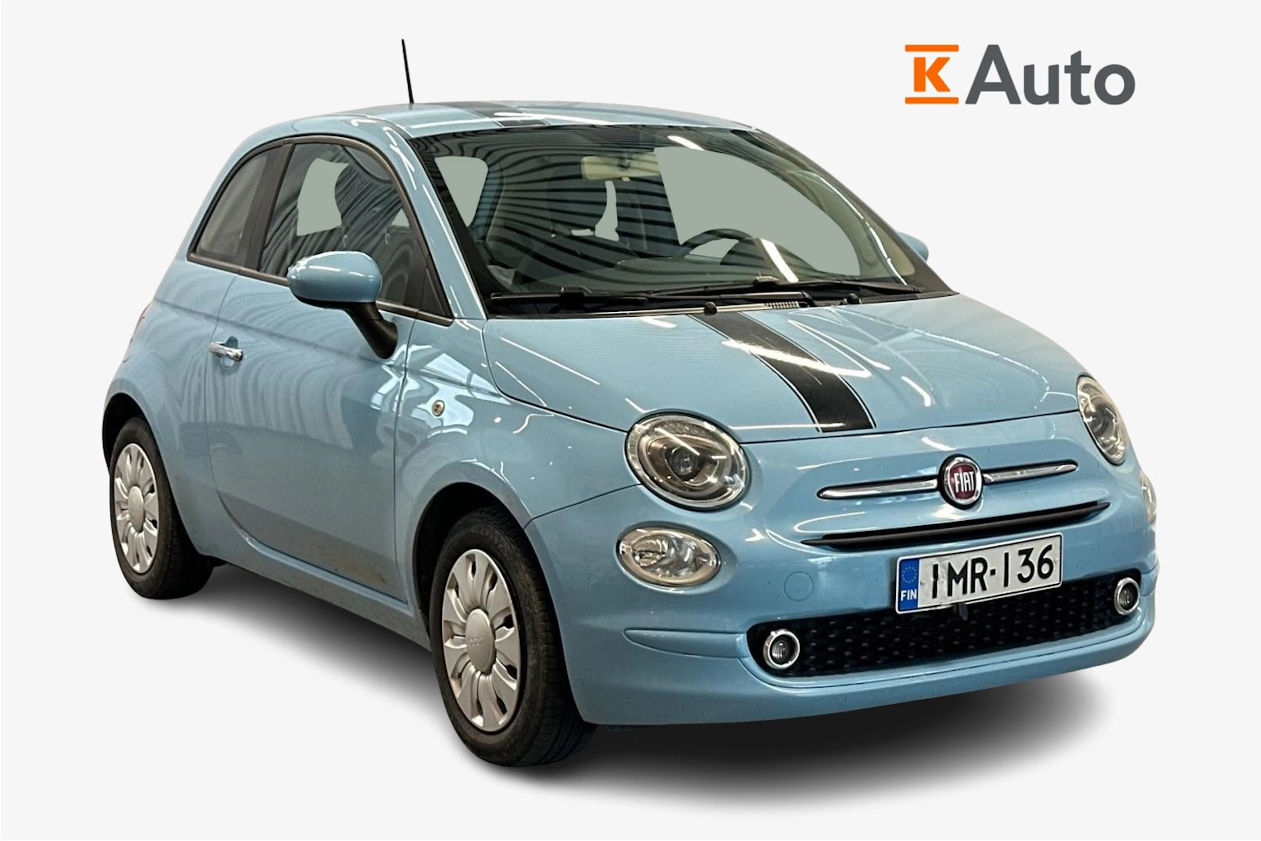 sininen Fiat 500 2016 kuva 1.