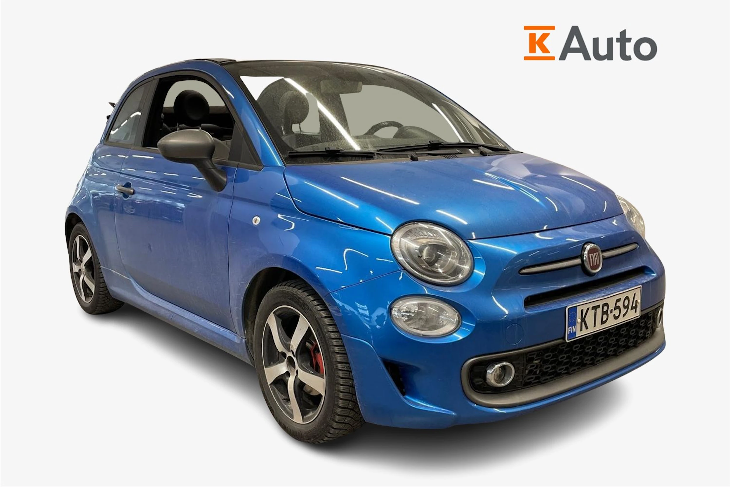sininen Fiat 500C 2018 kuva 1.