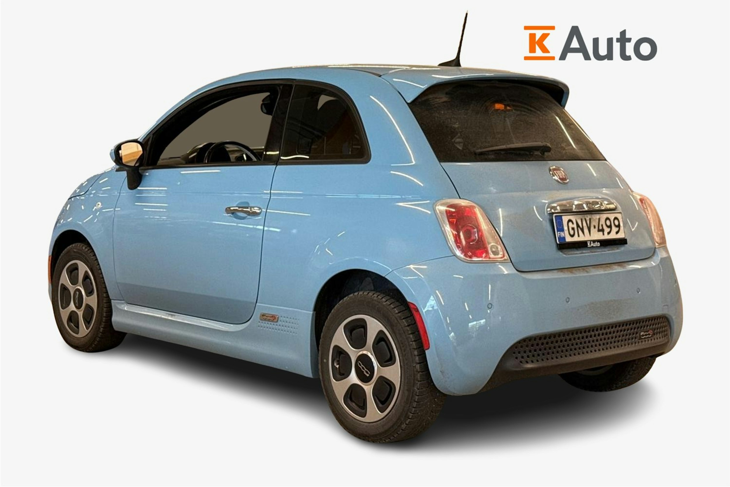 sininen Fiat 500e 2016 kuva 2.