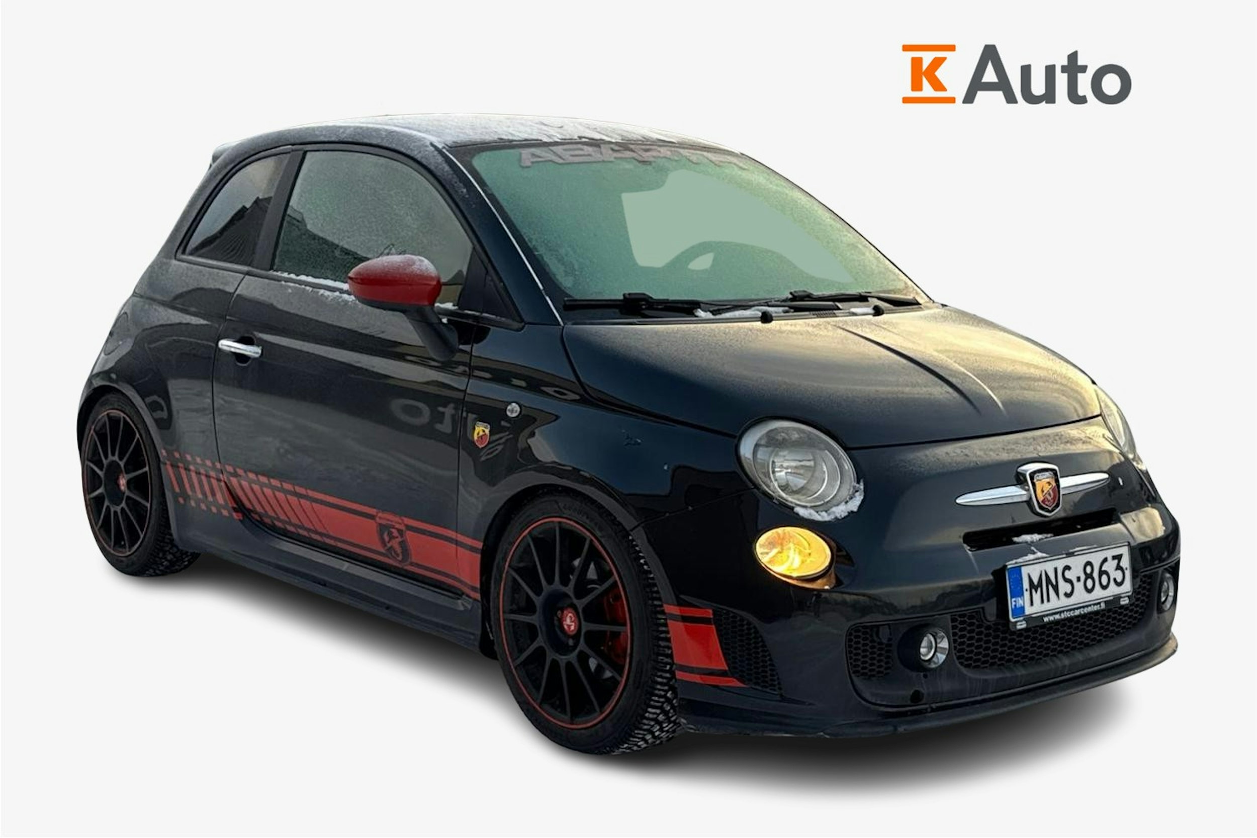 musta Fiat Abarth 500 2008 kuva 1.