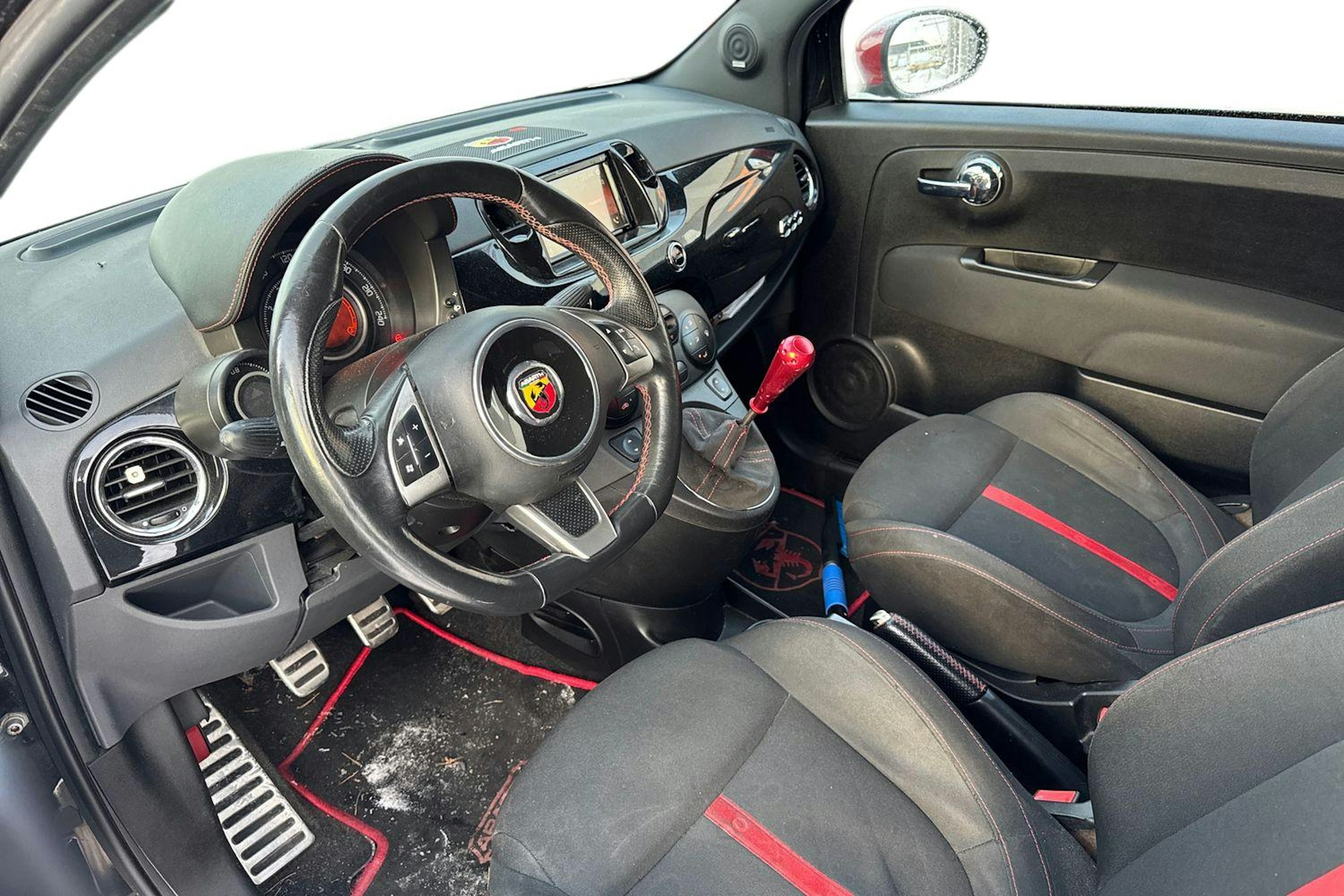 musta Fiat Abarth 500 2008 kuva 3.