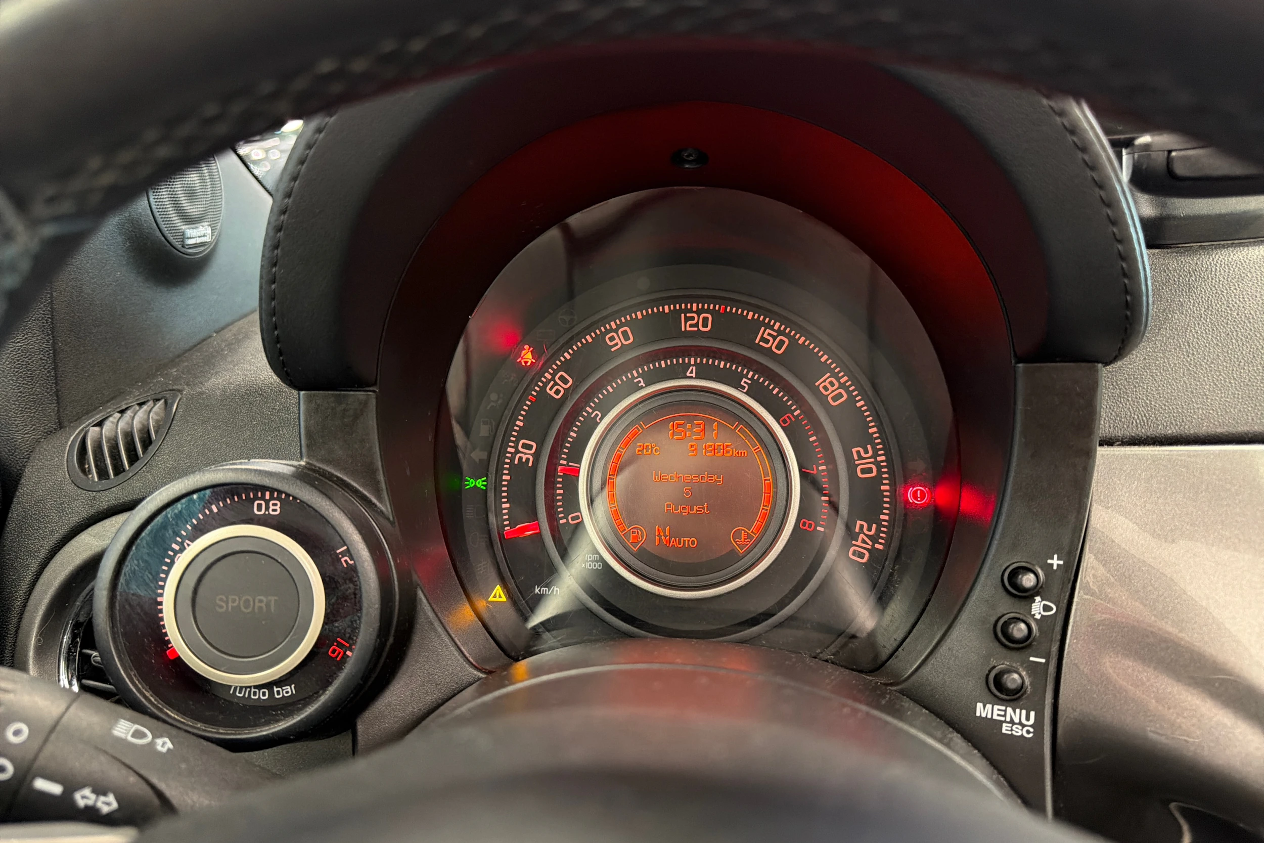 harmaa Fiat Abarth 500 2012 kuva 15.