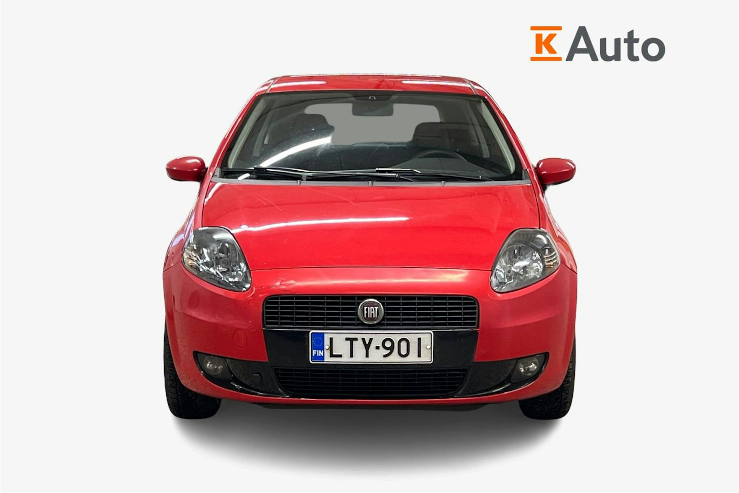 punainen Fiat Grande Punto 2007 kuva 4.