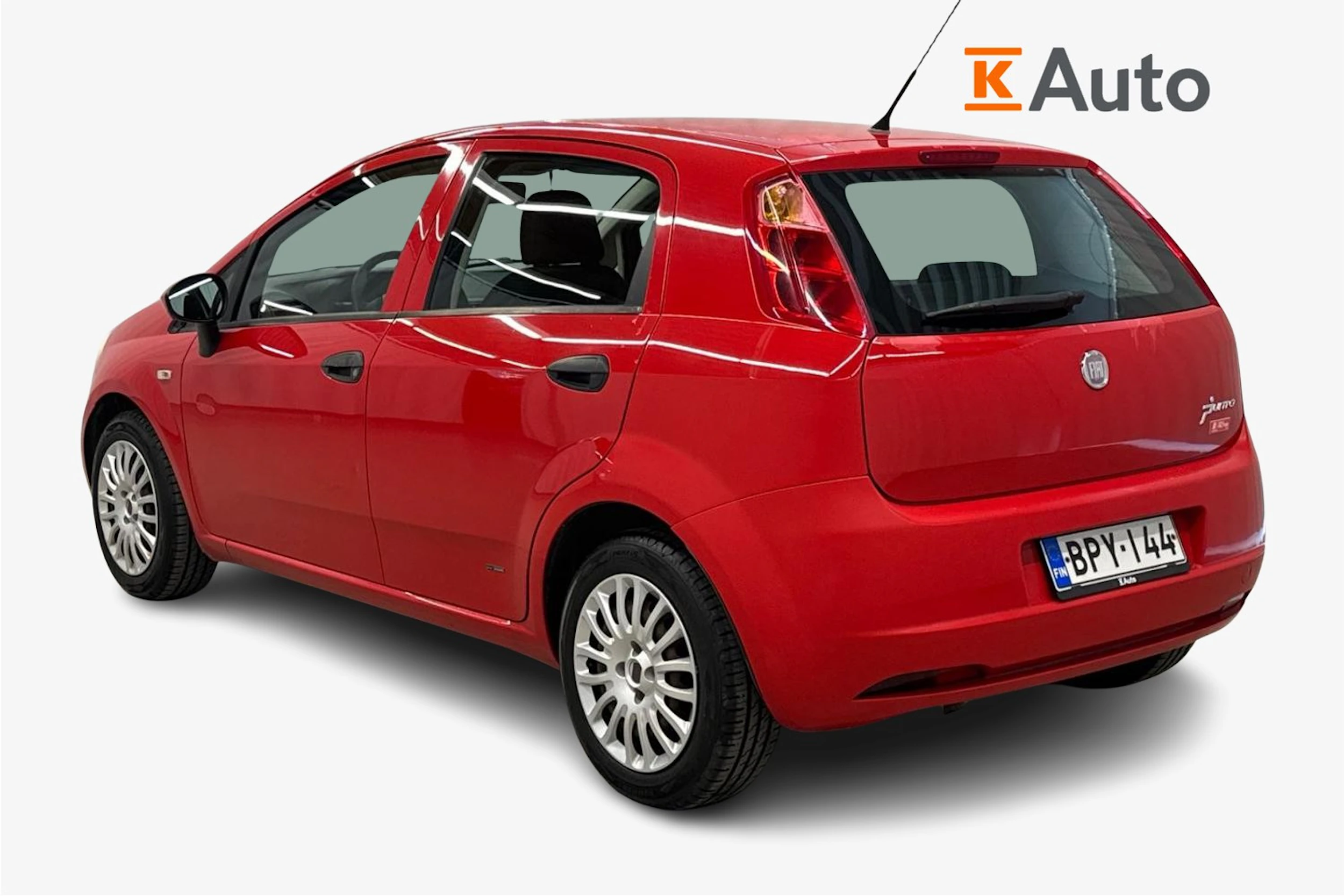 punainen Fiat Grande Punto 2009 kuva 3.