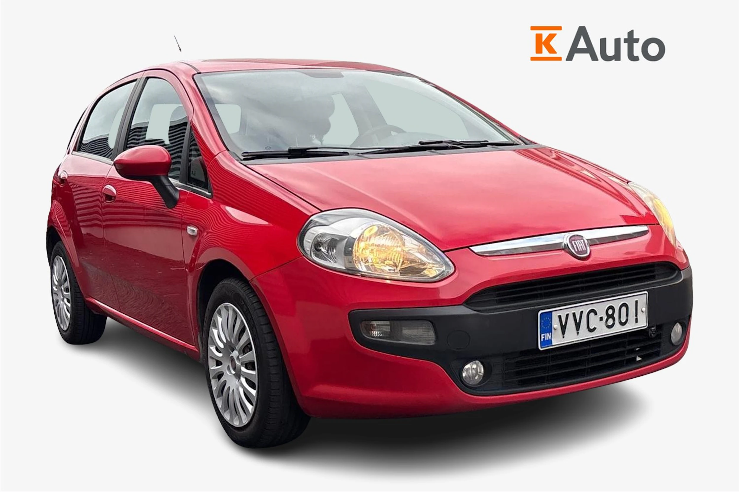 Punainen Fiat Punto Evo 2010 kuva 1.