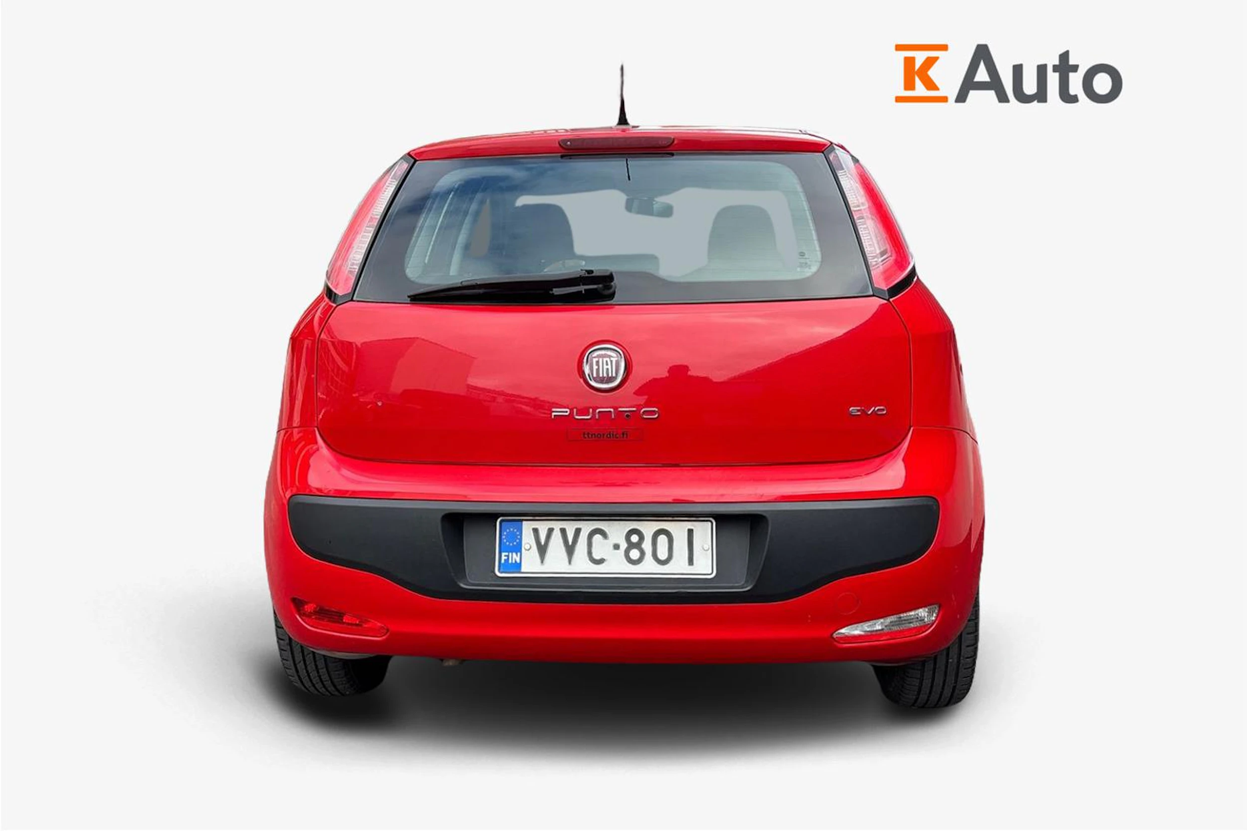 Punainen Fiat Punto Evo 2010 kuva 3.