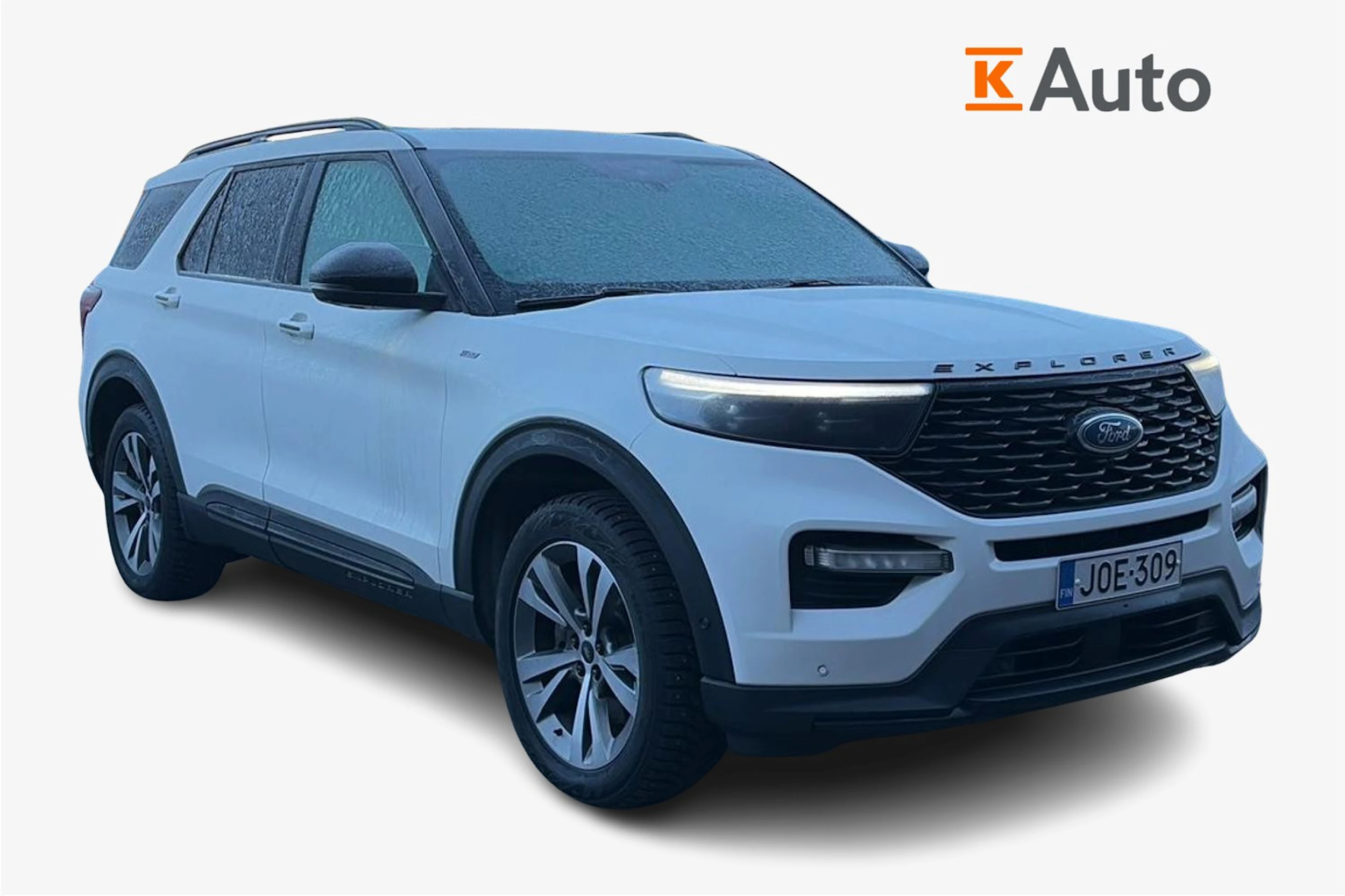 valkoinen Ford Explorer 2021 kuva 1.