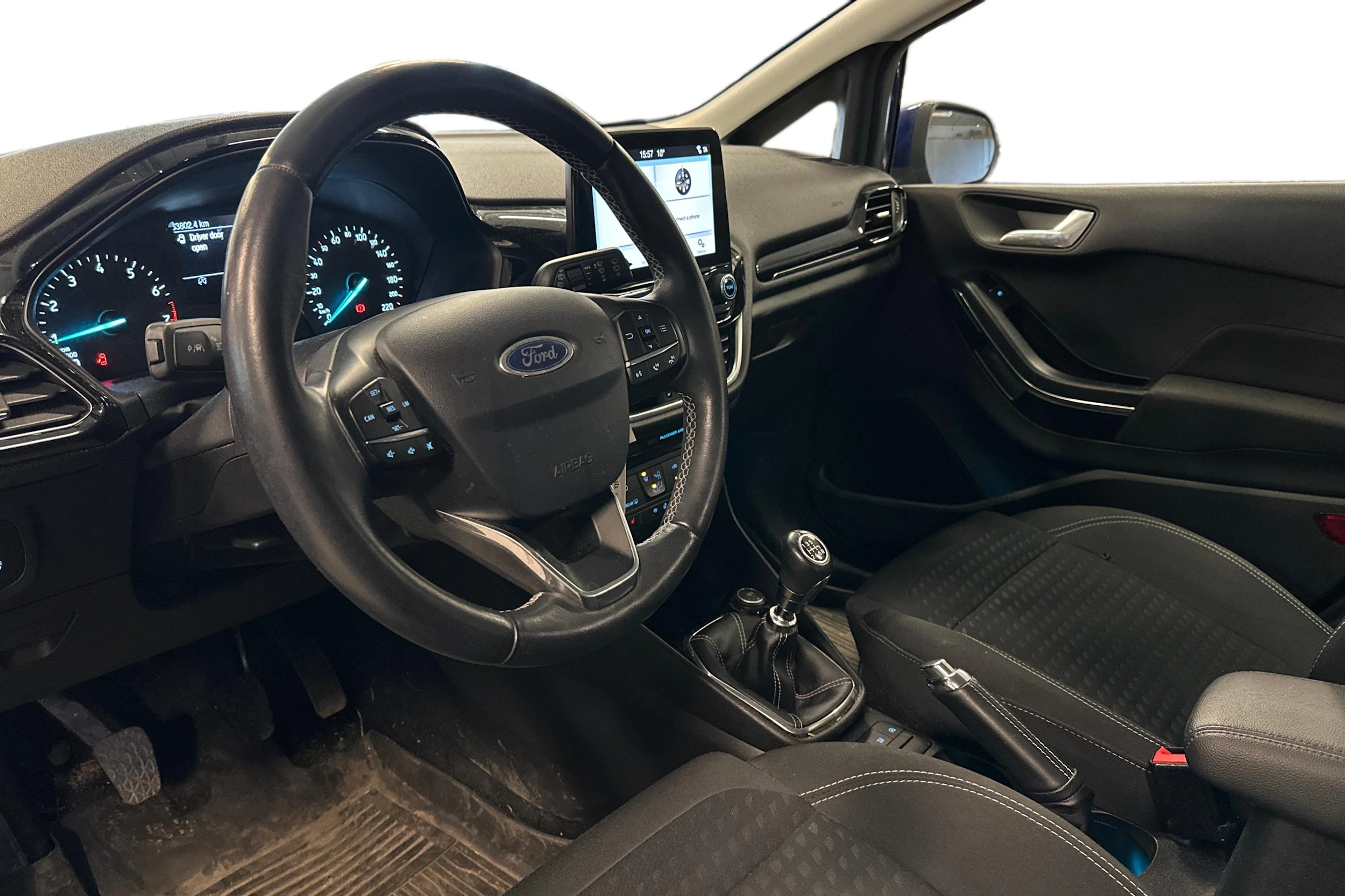 sininen metalliväri Ford Fiesta 2019 kuva 3.