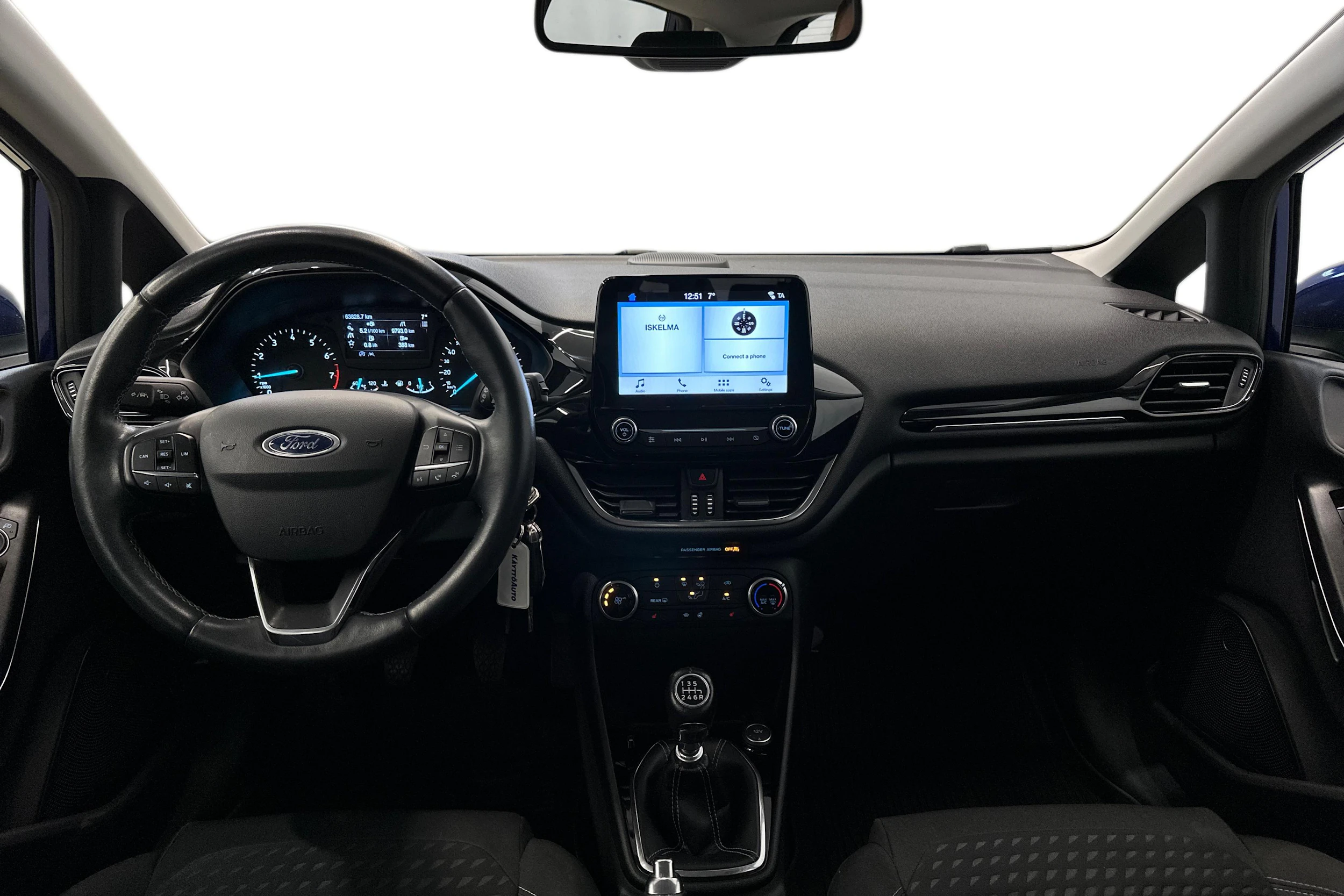 sininen metalliväri Ford Fiesta 2019 kuva 9.