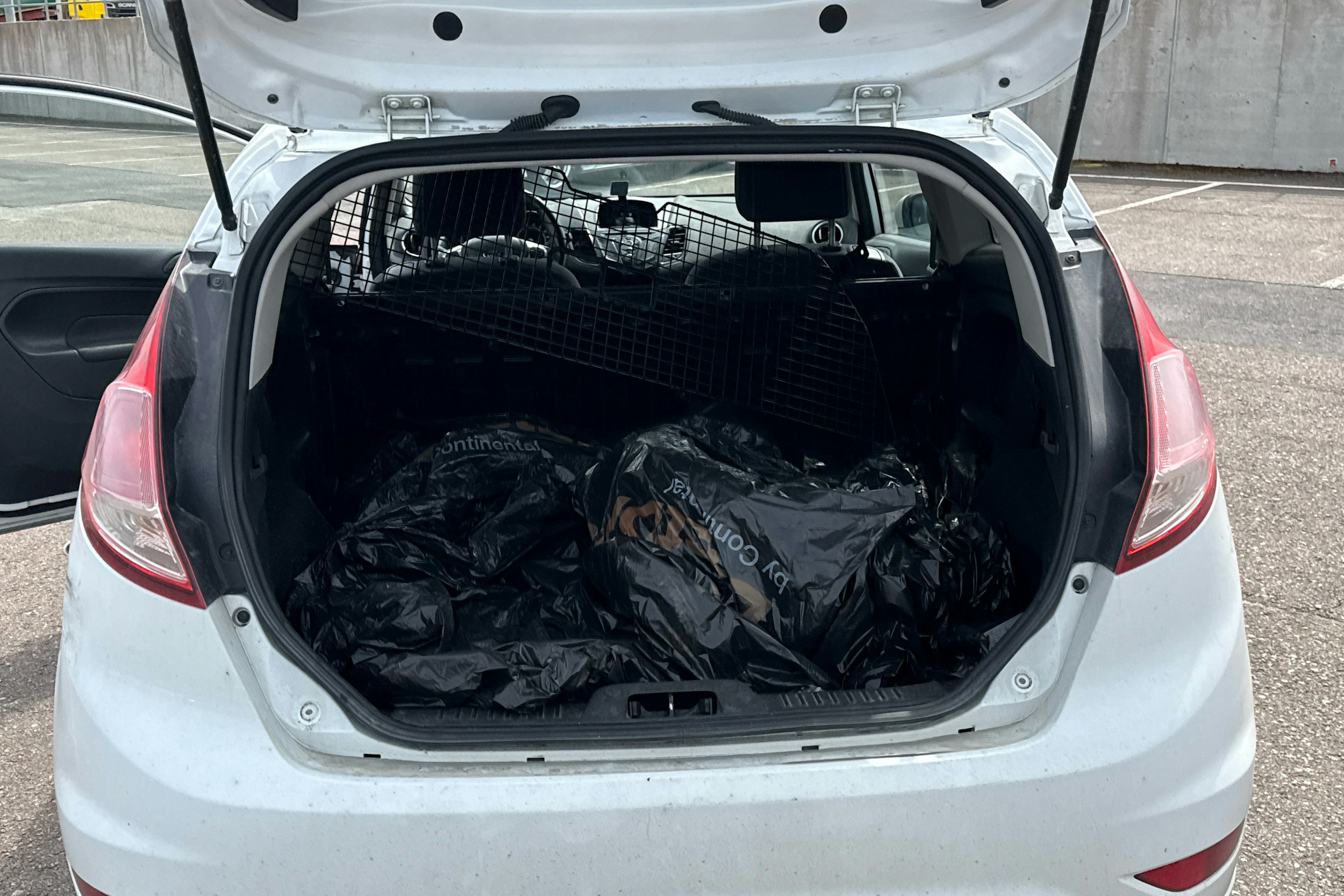 Valkoinen Ford Fiesta Van 2015 kuva 12.