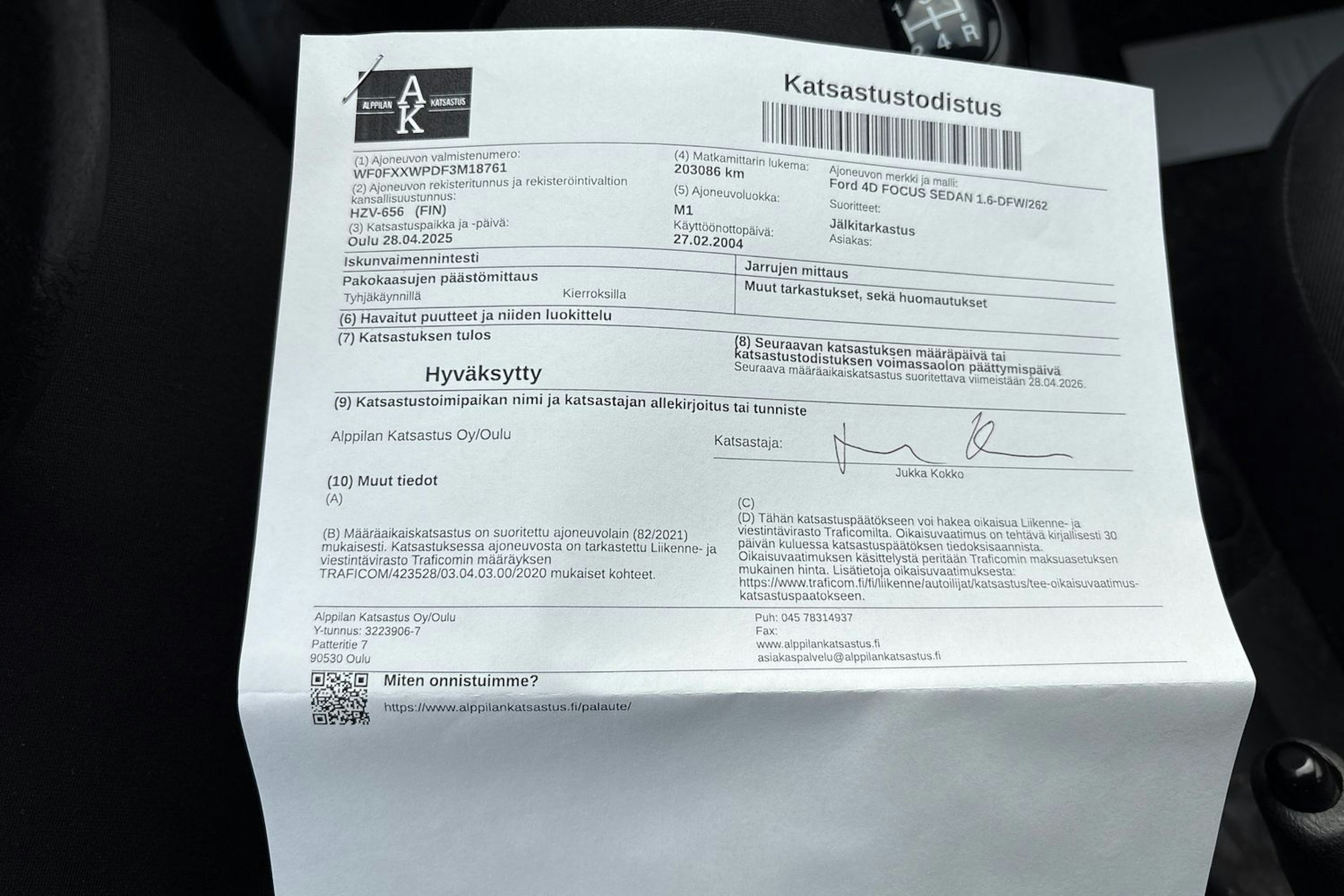 harmaa Ford Focus 2004 kuva 25.