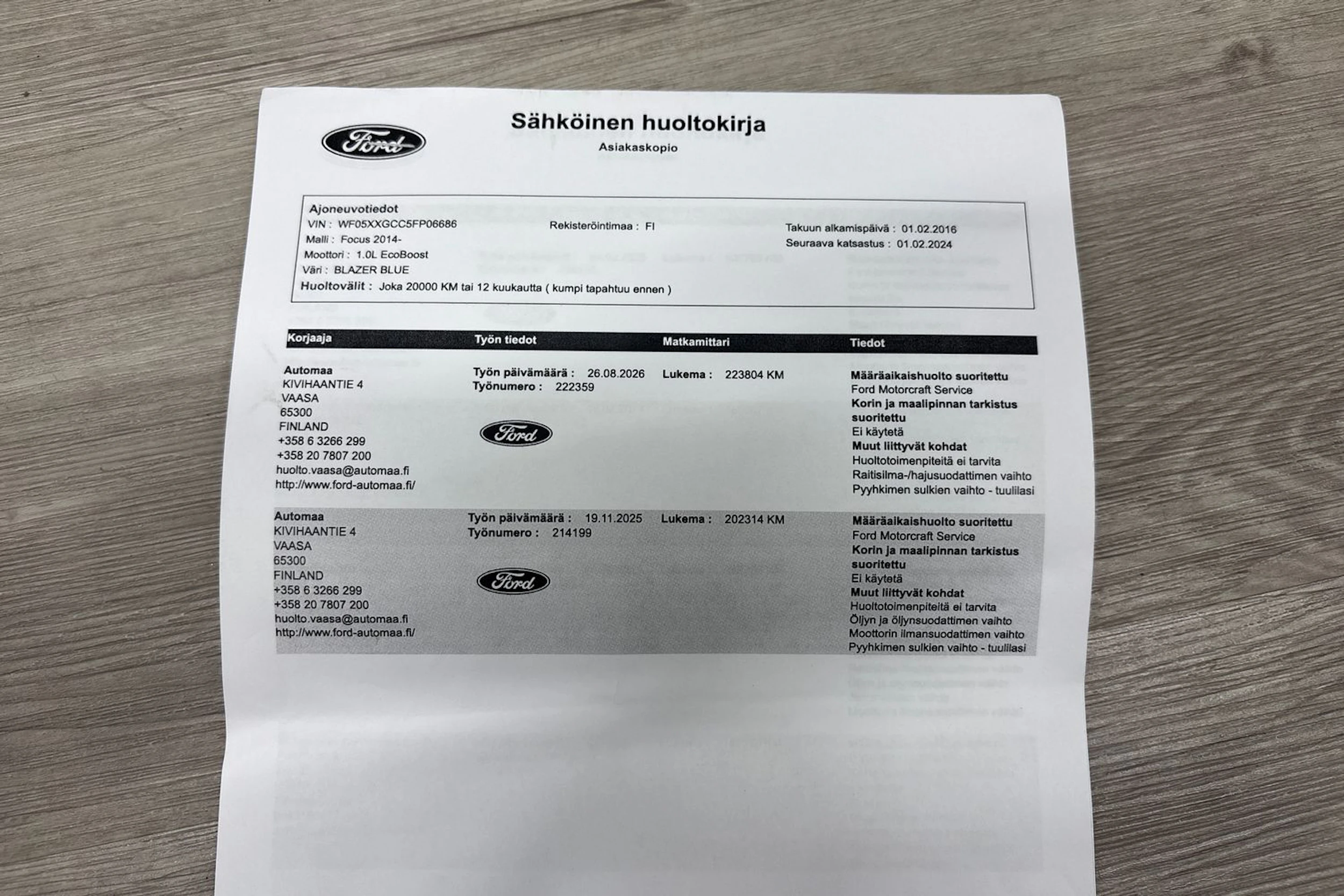 Sininen Ford FOCUS 2016 kuva 23.