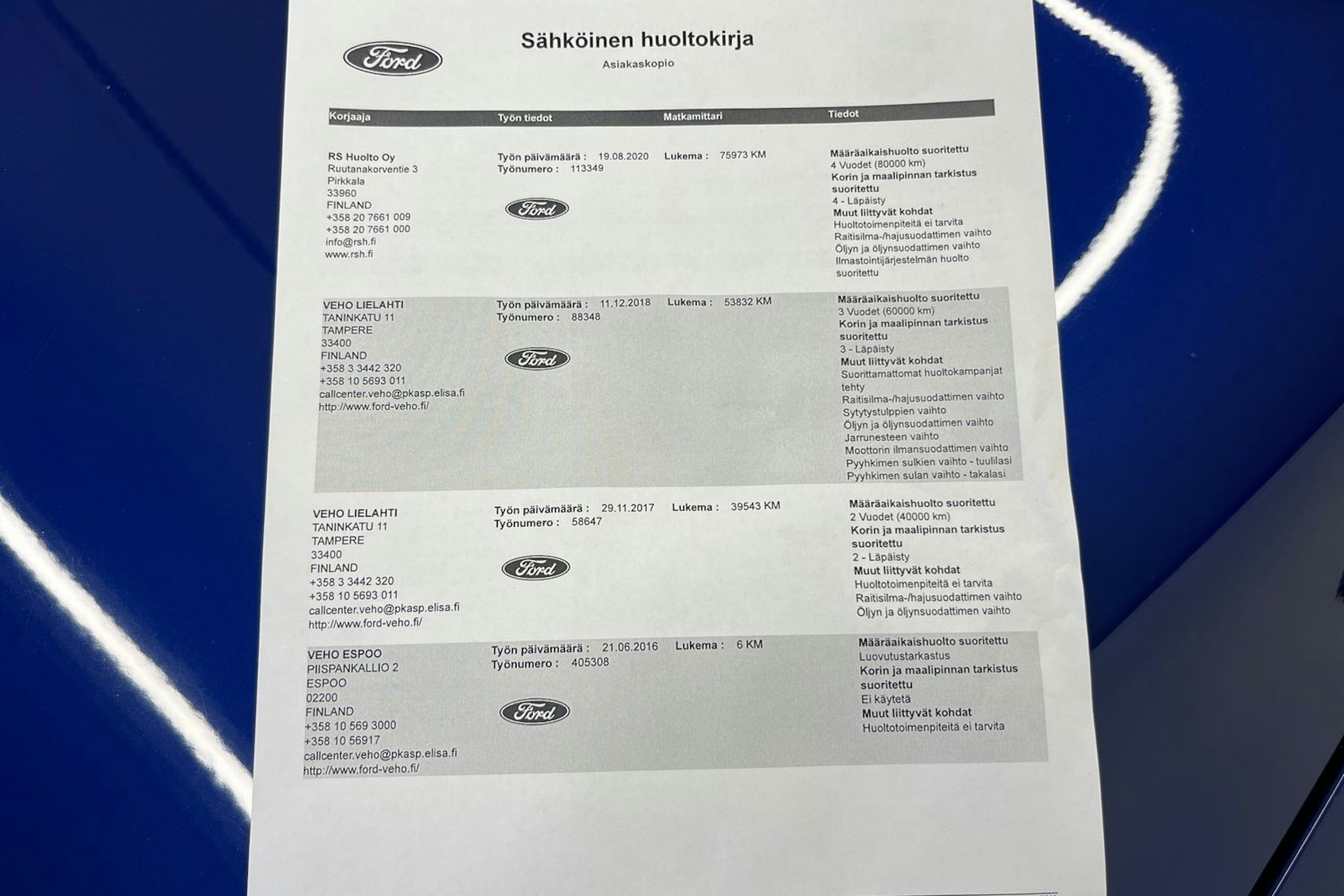 sininen Ford Focus 2016 kuva 20.