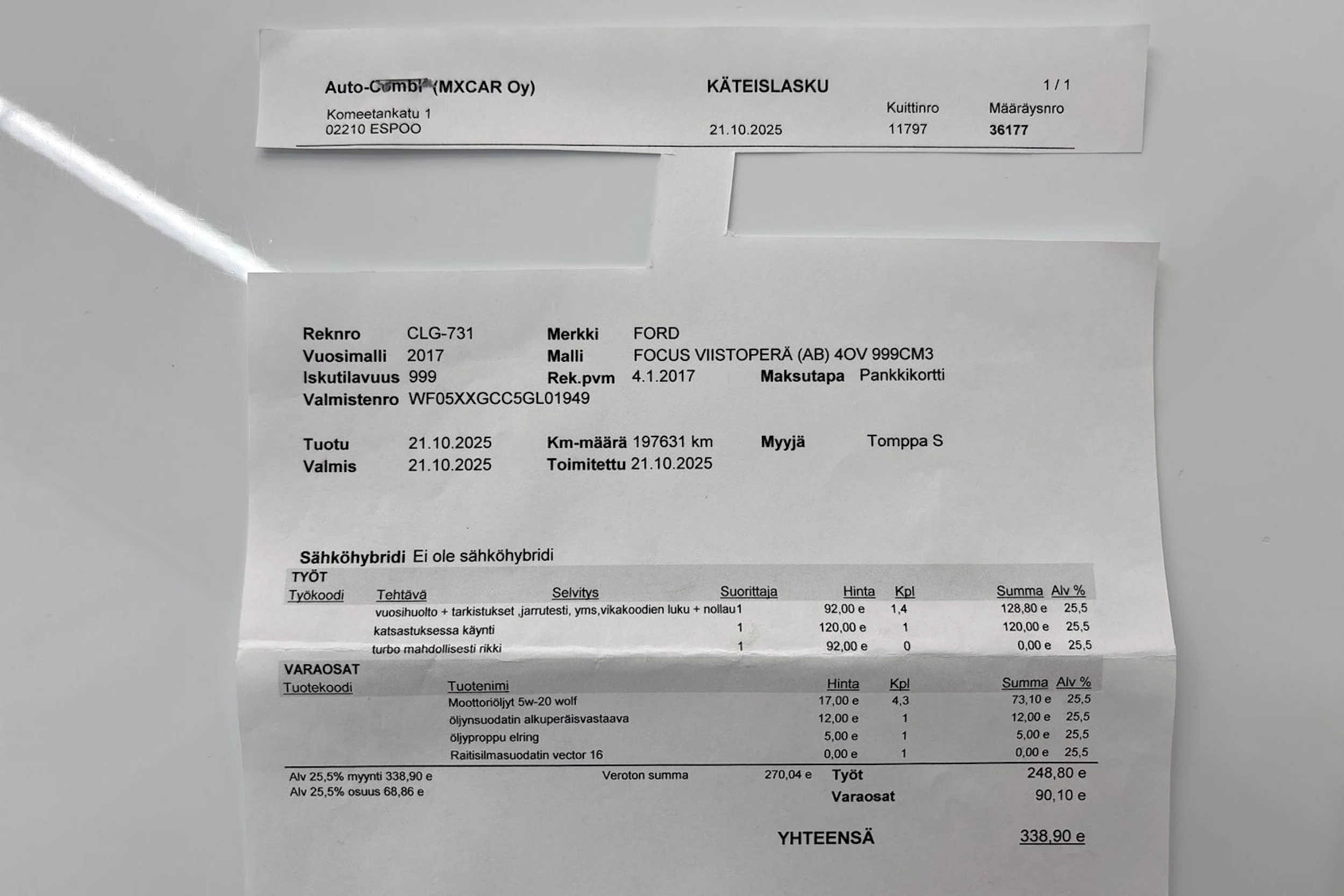 Valkoinen Ford FOCUS 2017 kuva 27.
