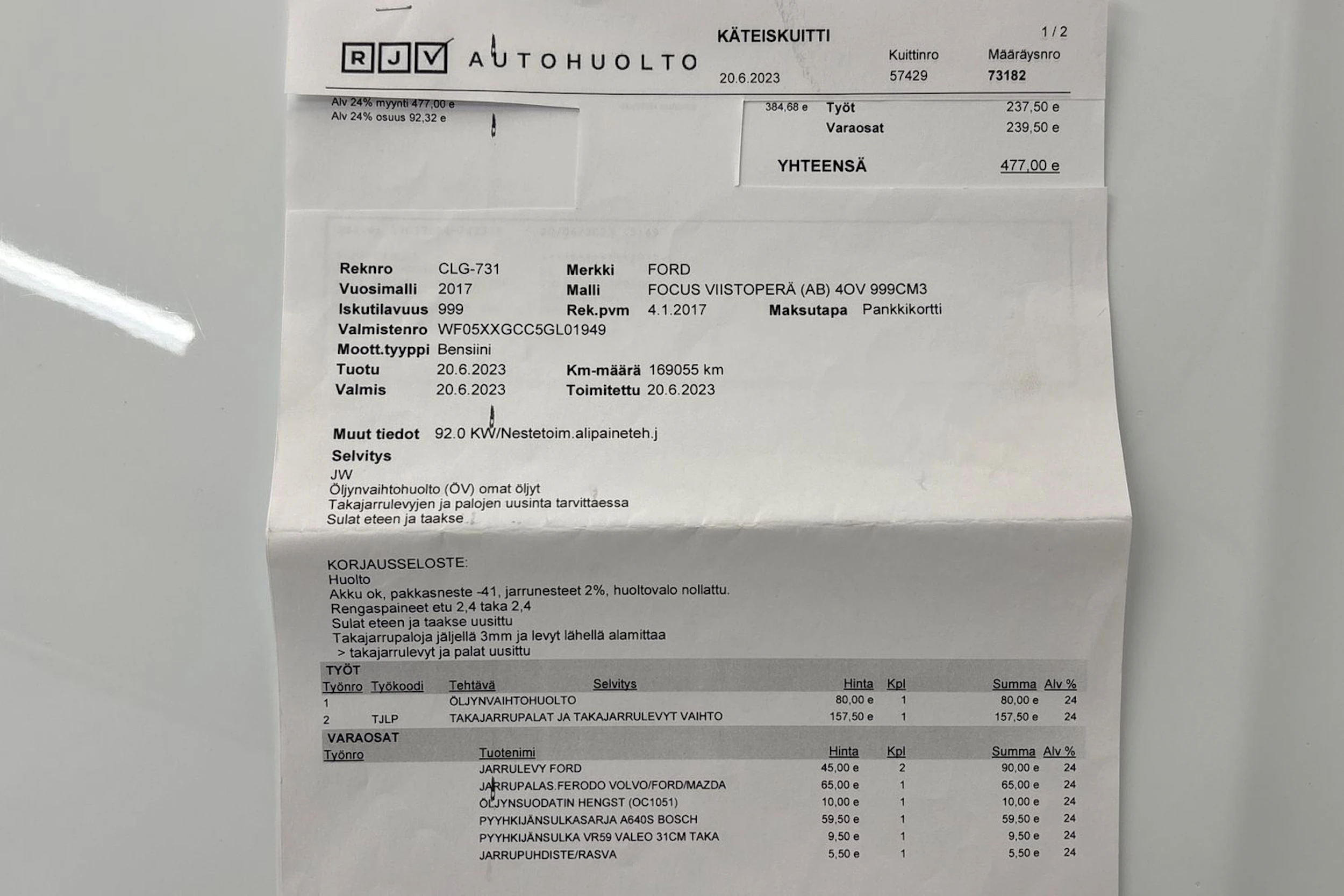 Valkoinen Ford FOCUS 2017 kuva 29.