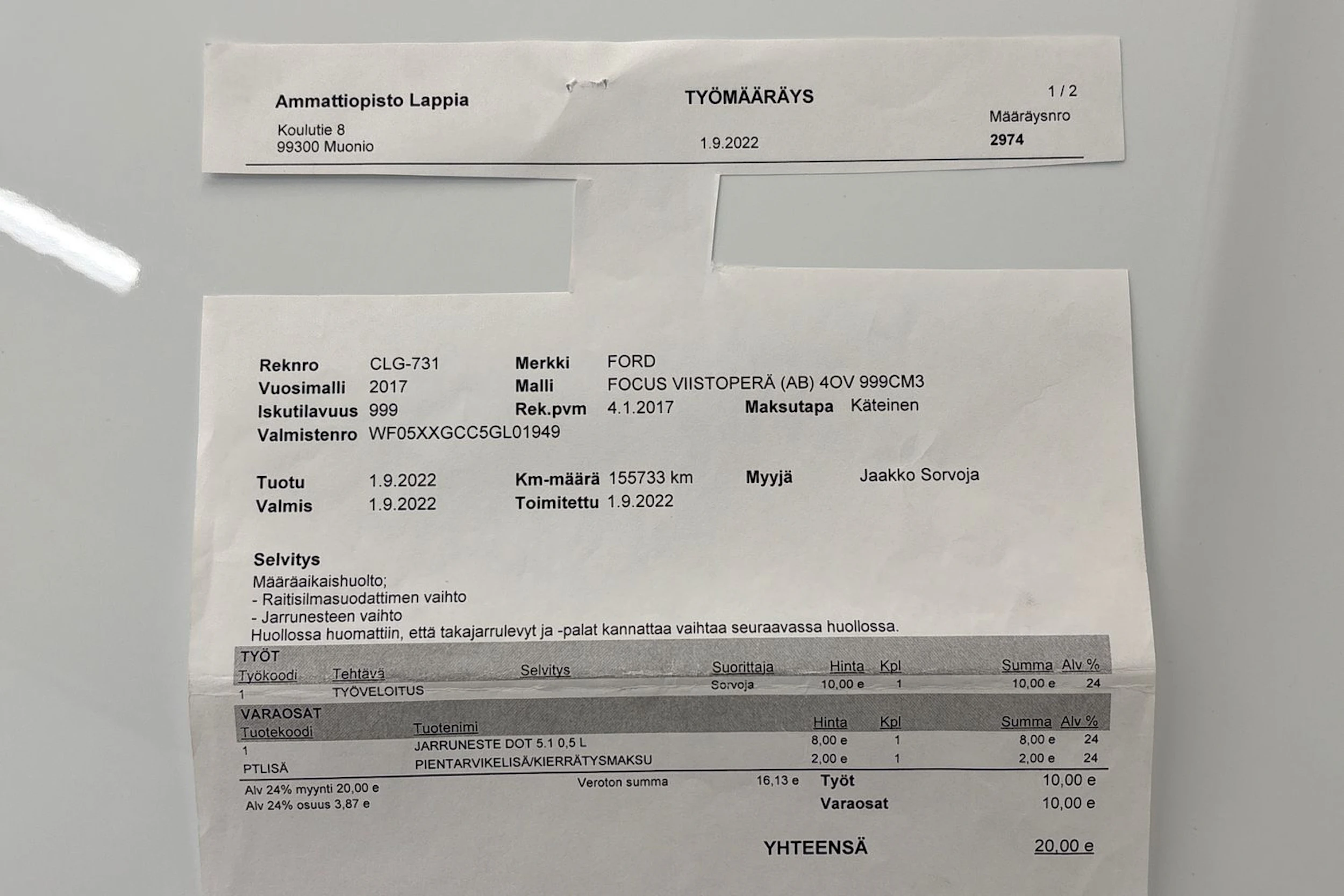 Valkoinen Ford FOCUS 2017 kuva 30.
