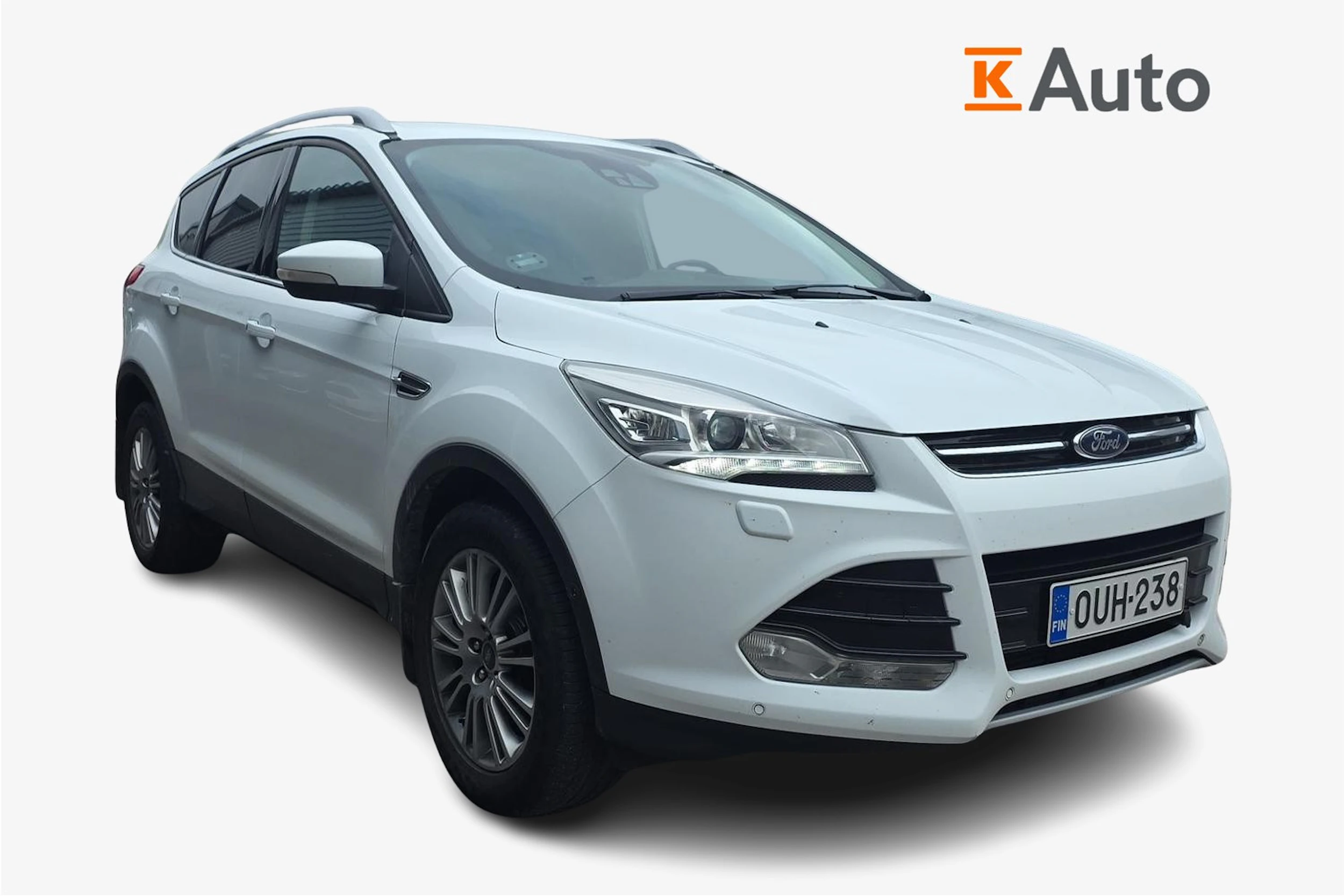 valkoinen Ford Kuga 2014 kuva 1.