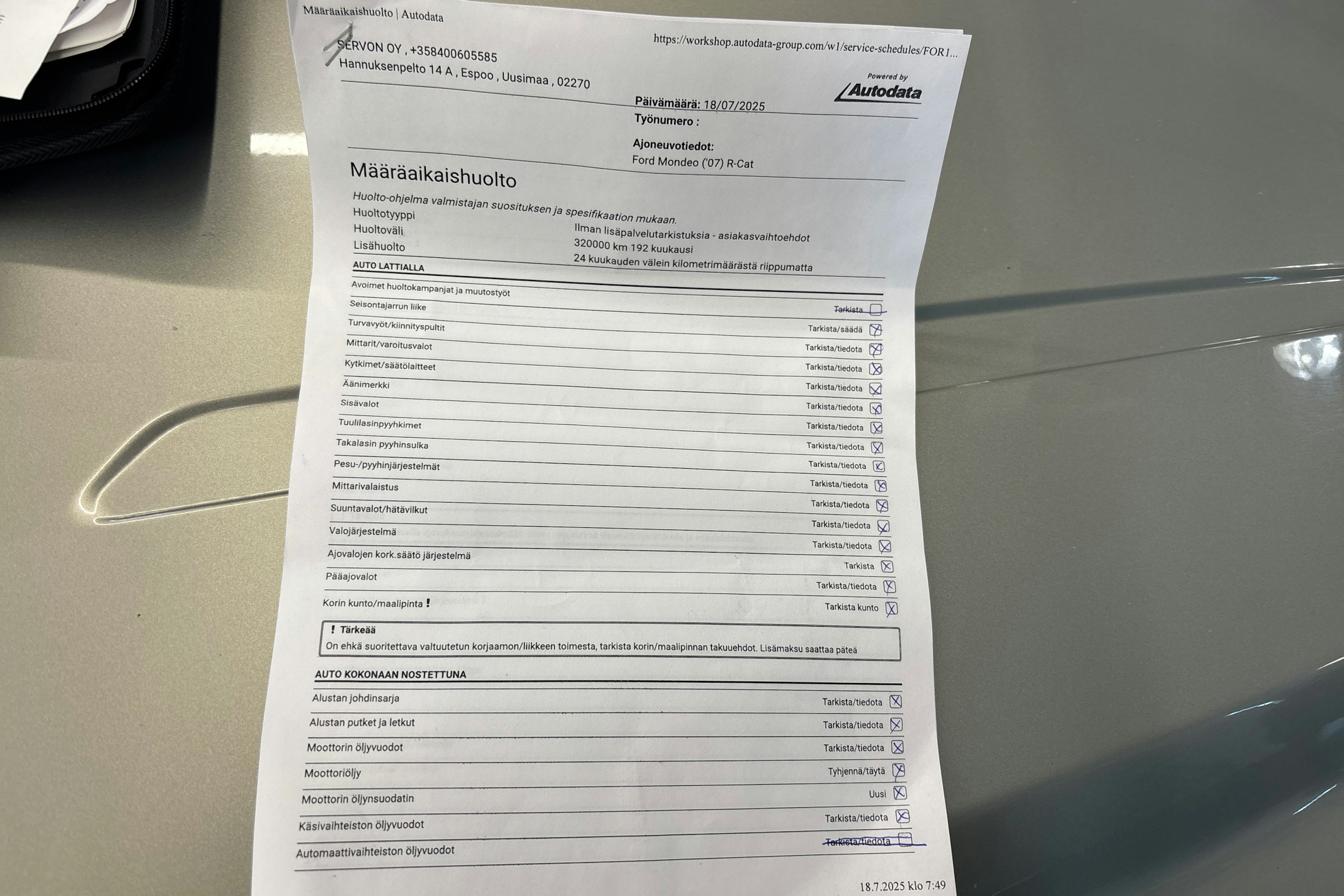 harmaa Ford Mondeo 2009 kuva 34.