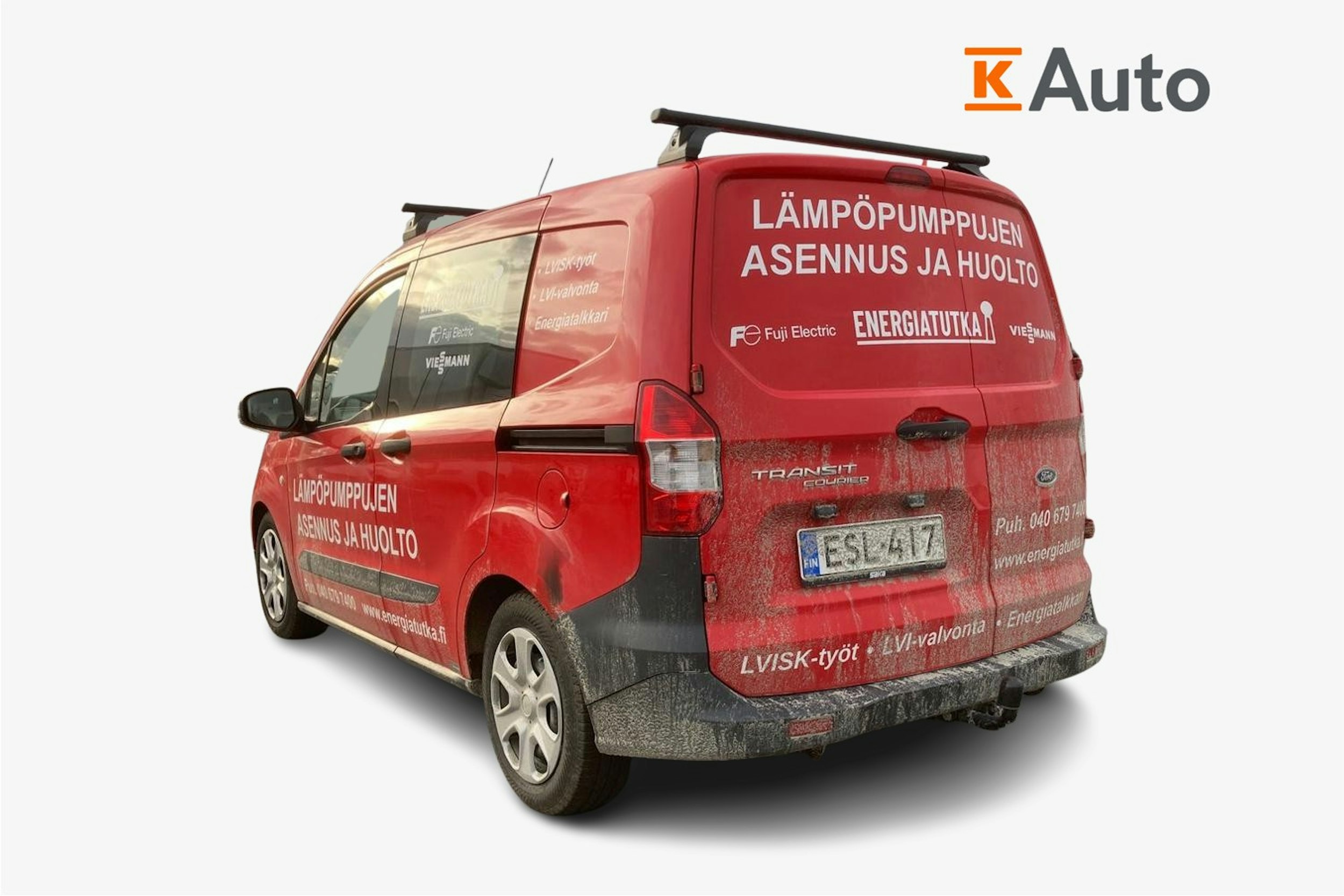 punainen Ford Transit Courier 2020 kuva 2.