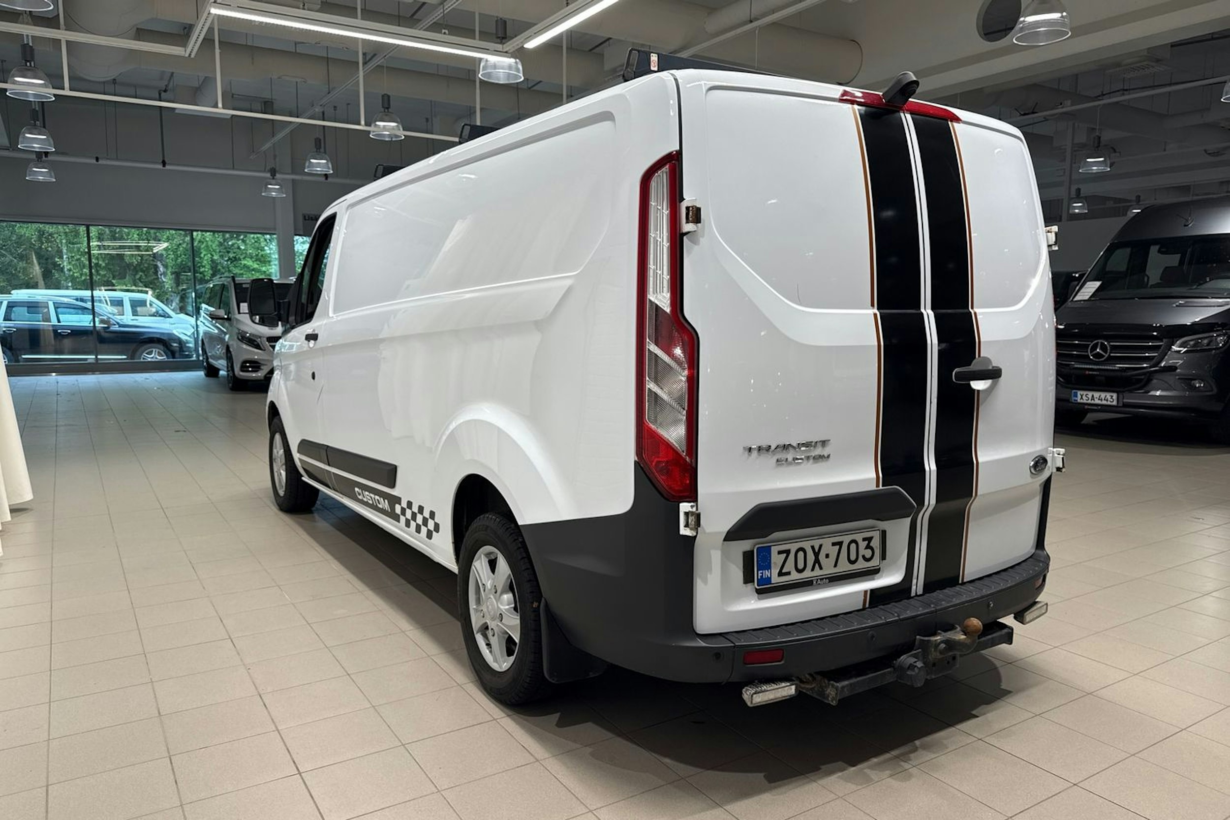 Valkoinen Ford Transit Custom 2014 kuva 14.