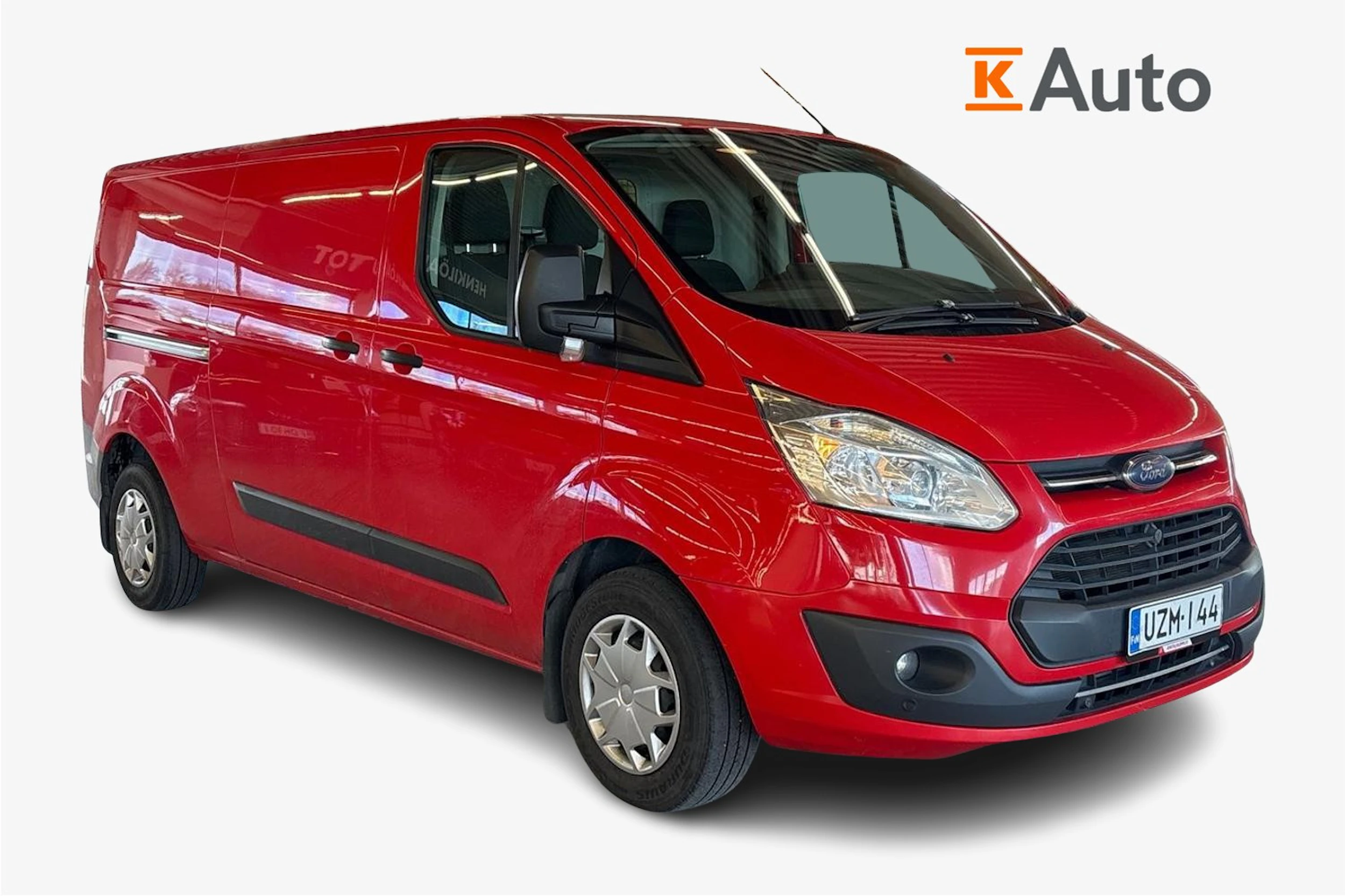 punainen Ford Transit Custom 2016 kuva 1.