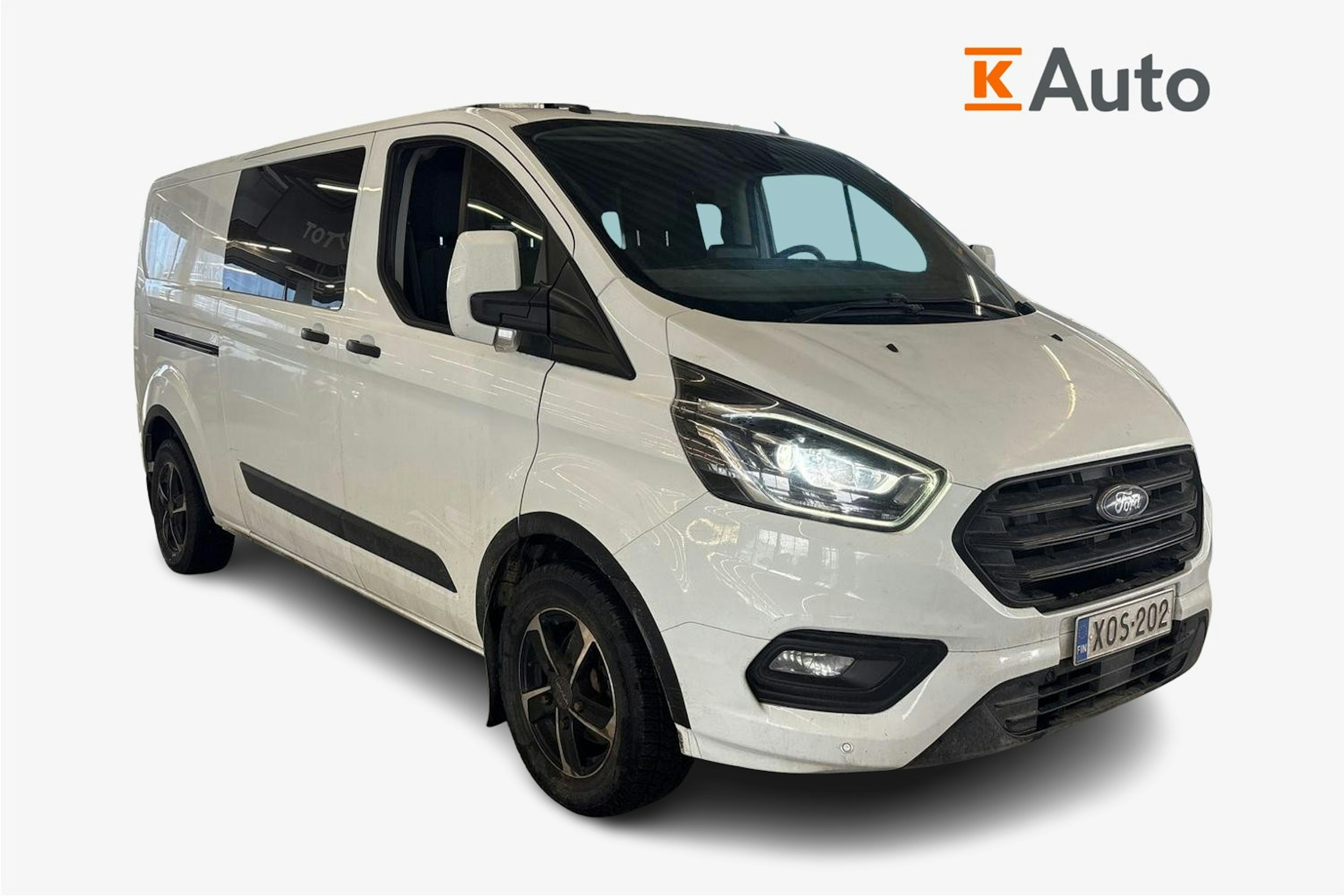 valkoinen Ford Transit Custom 2018 kuva 1.