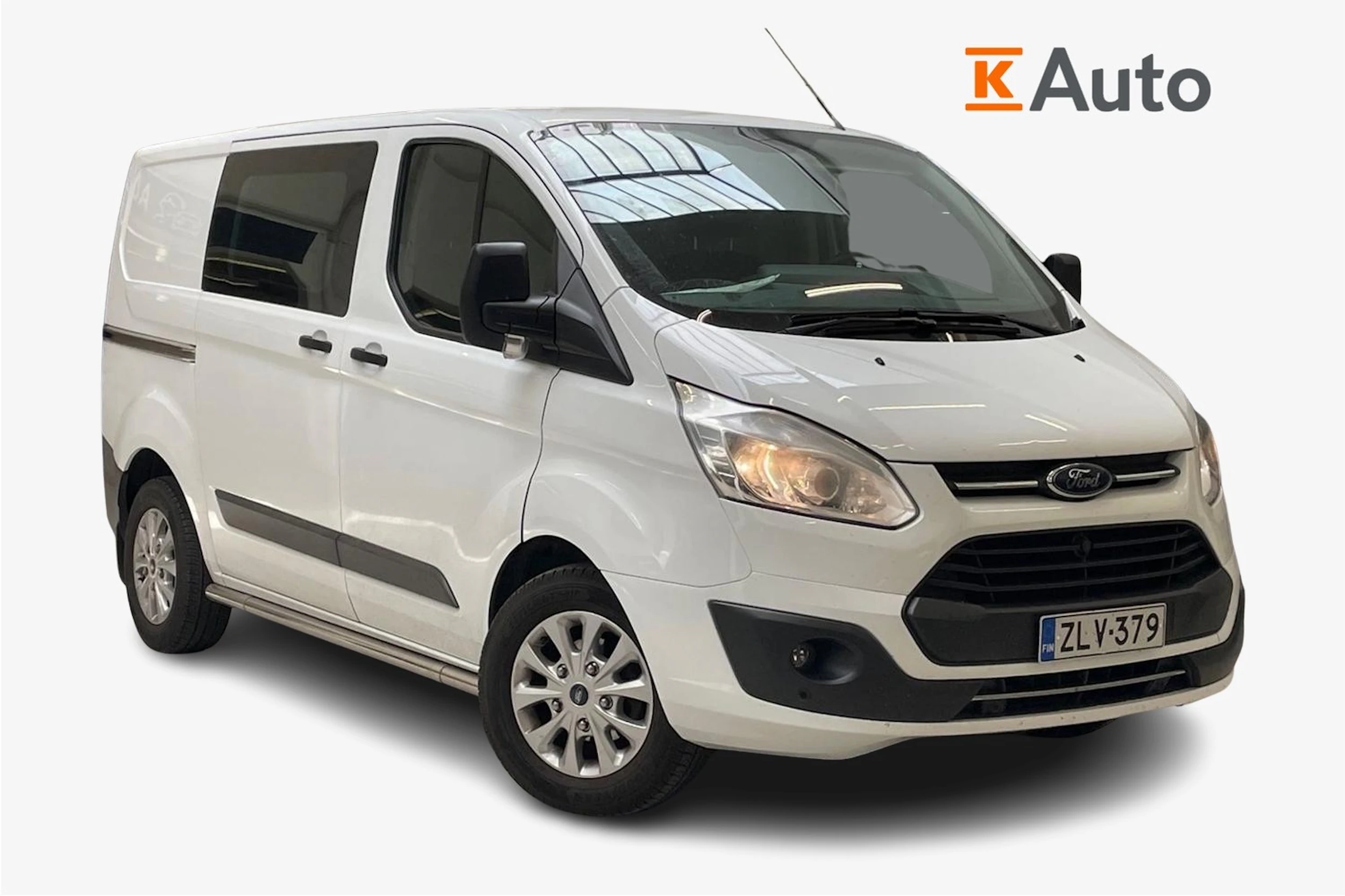 valkoinen Ford Transit Custom 2018 kuva 1.