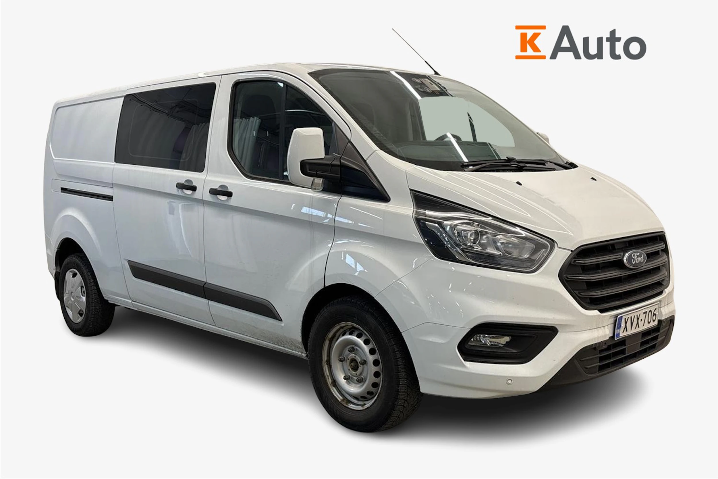valkoinen Ford Transit Custom 2019 kuva 1.