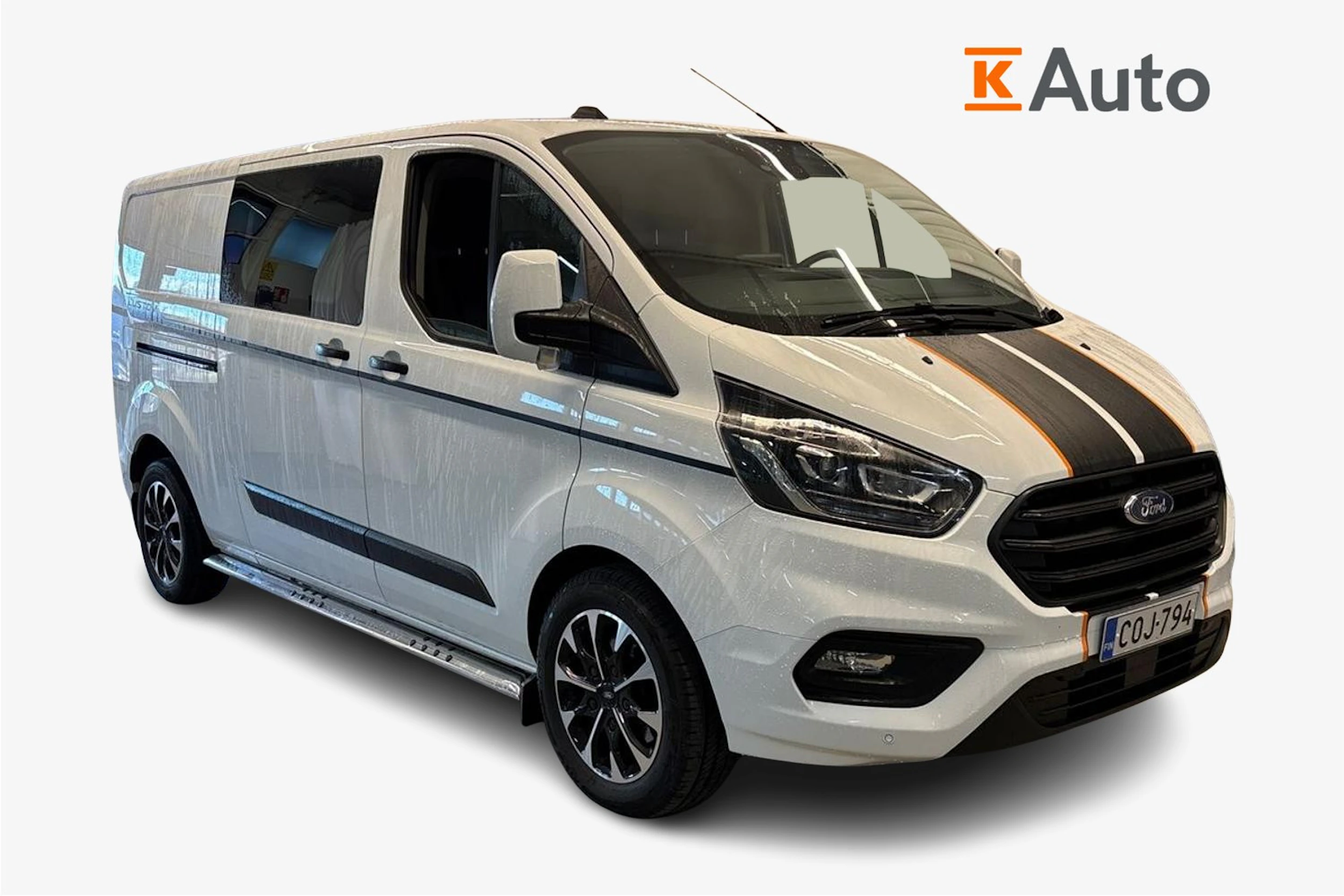 valkoinen Ford Transit Custom 2020 kuva 1.