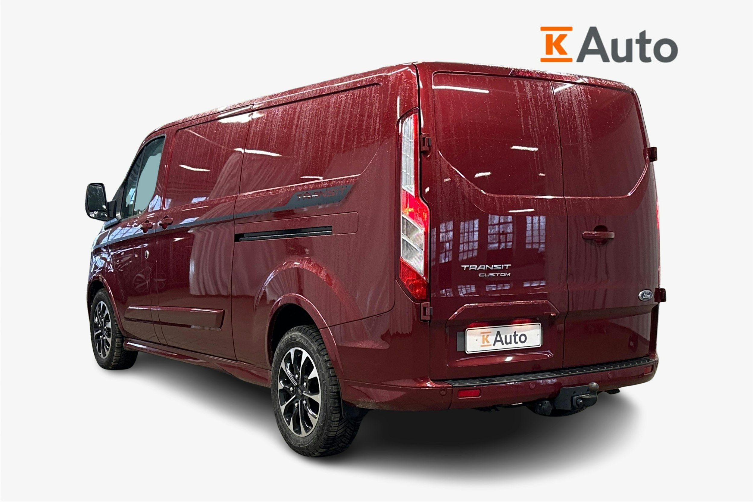 punainen Ford Transit Custom 2021 kuva 2.
