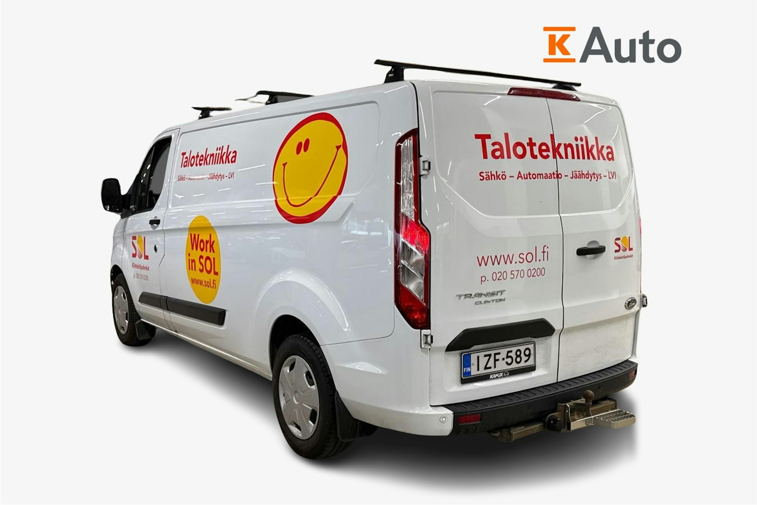 valkoinen Ford Transit Custom 2021 kuva 2.