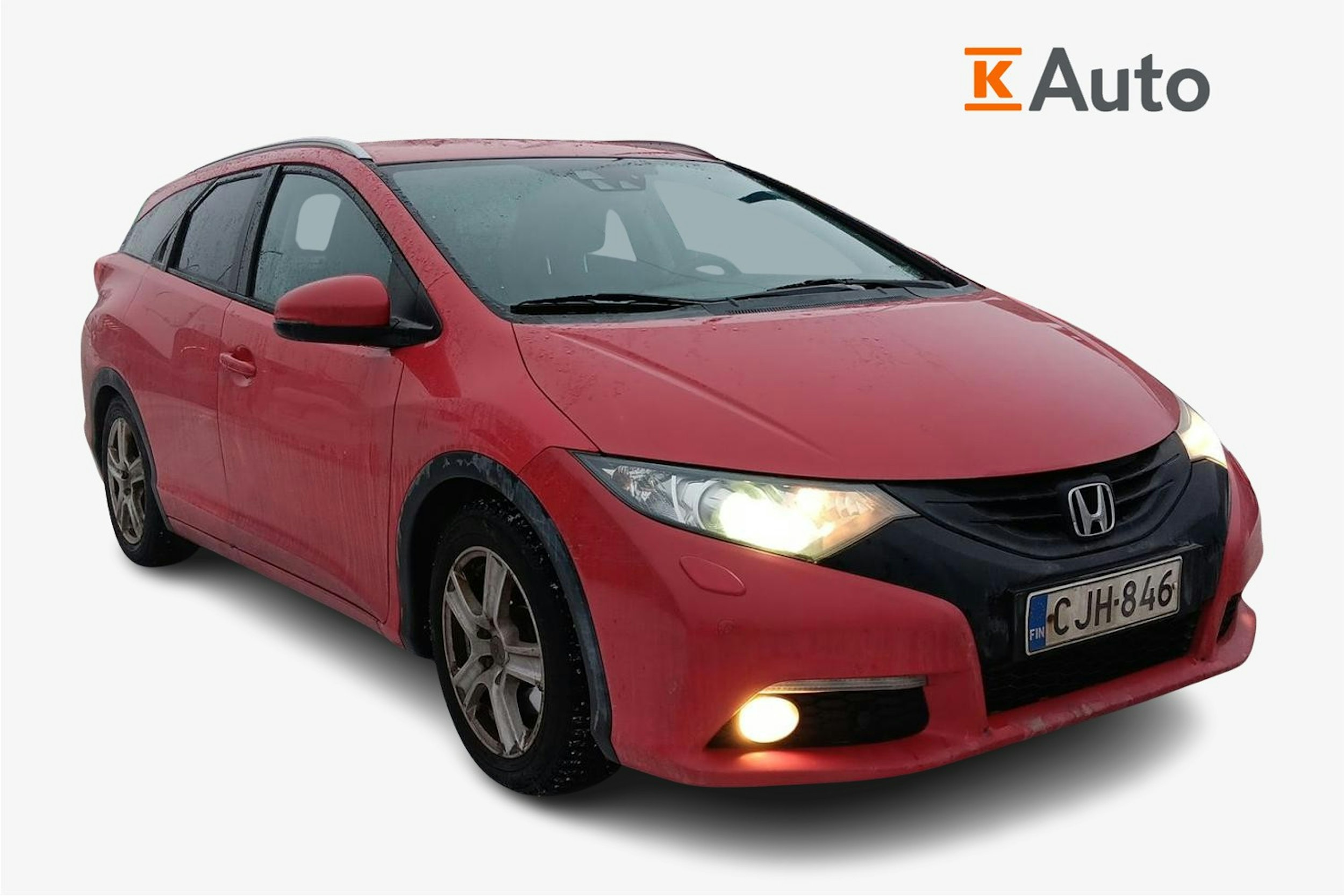 punainen Honda Civic 2014 kuva 1.
