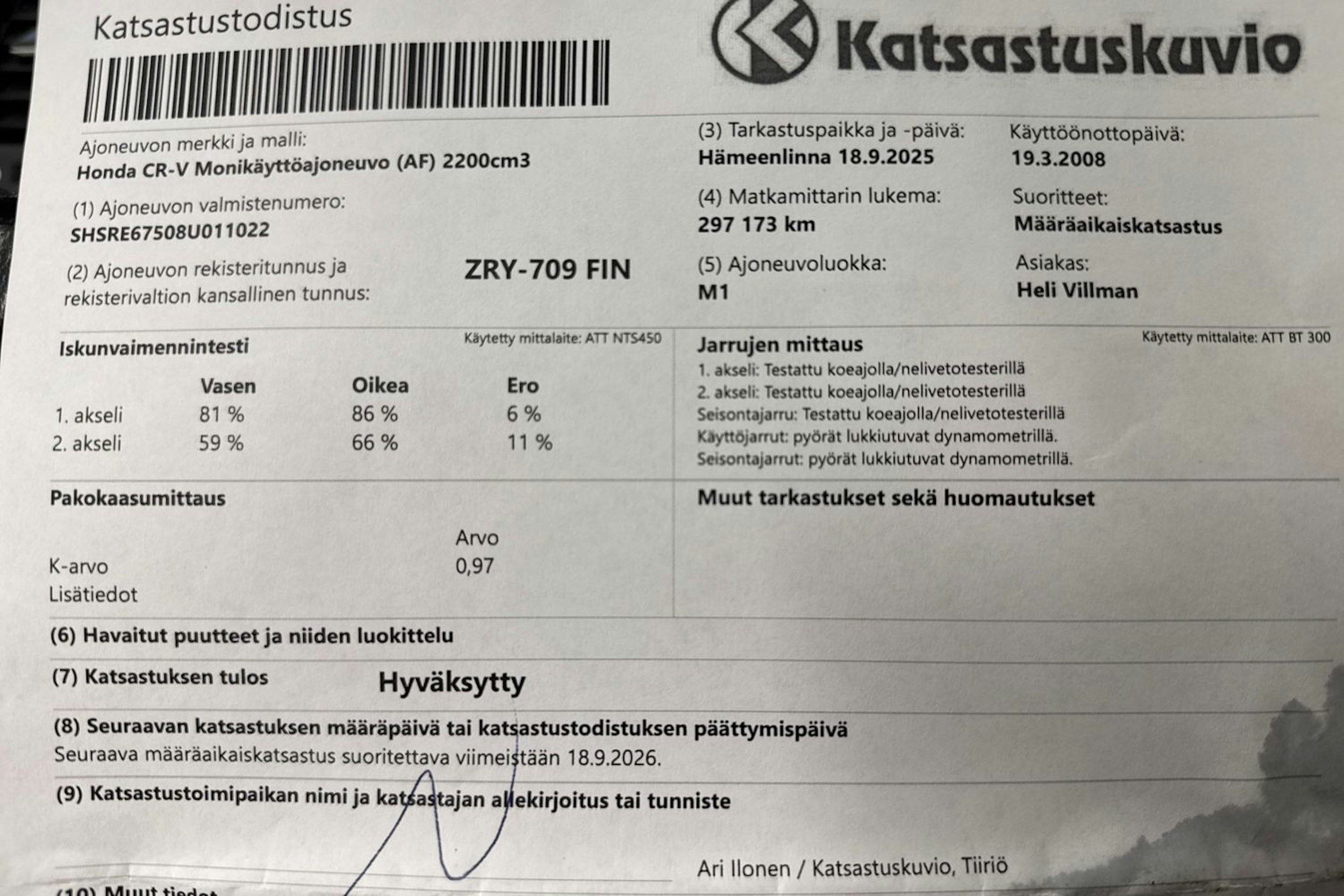 Harmaa Honda CR-V 2008 kuva 30.