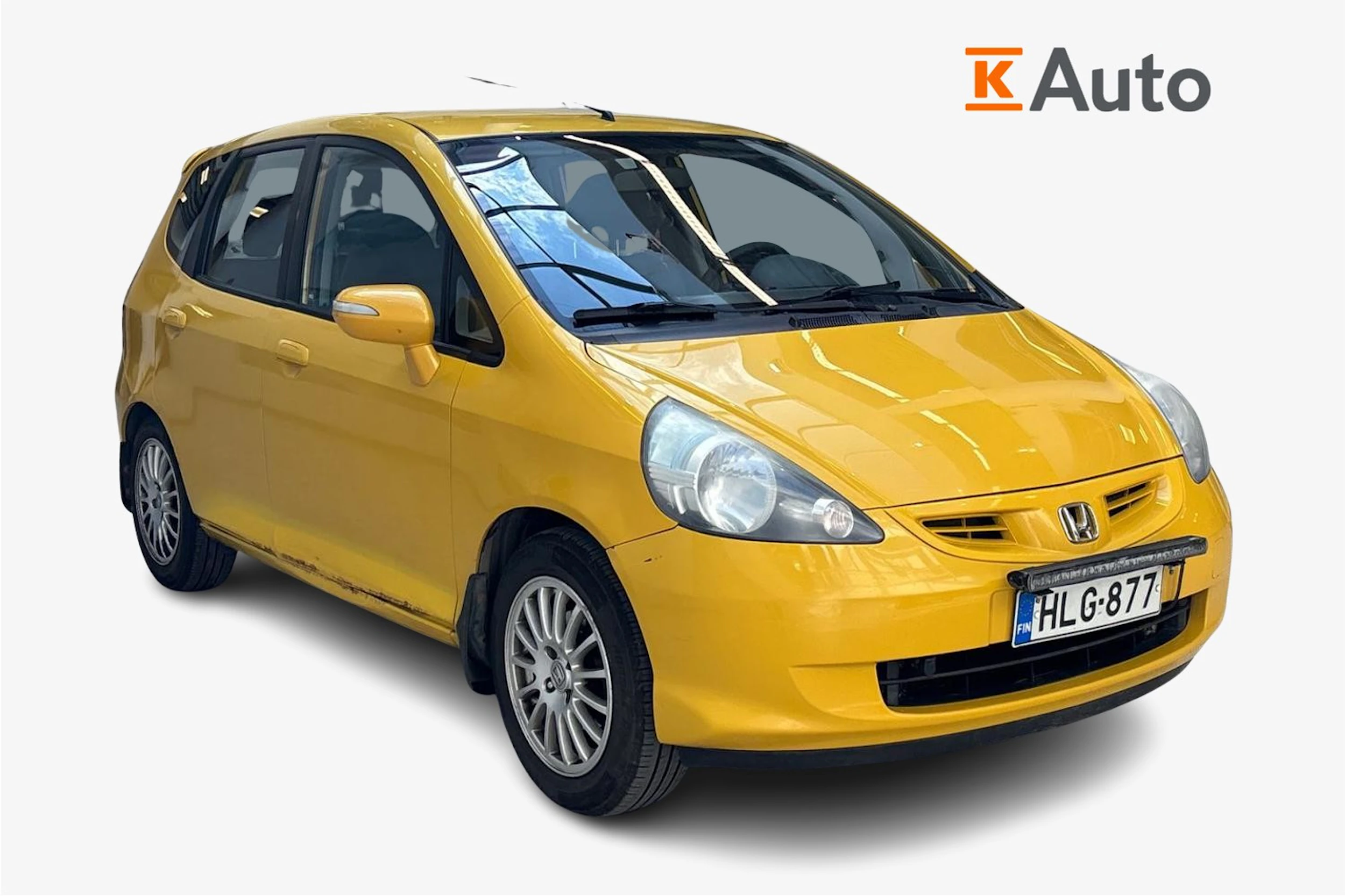 keltainen Honda Jazz 2007 kuva 1.