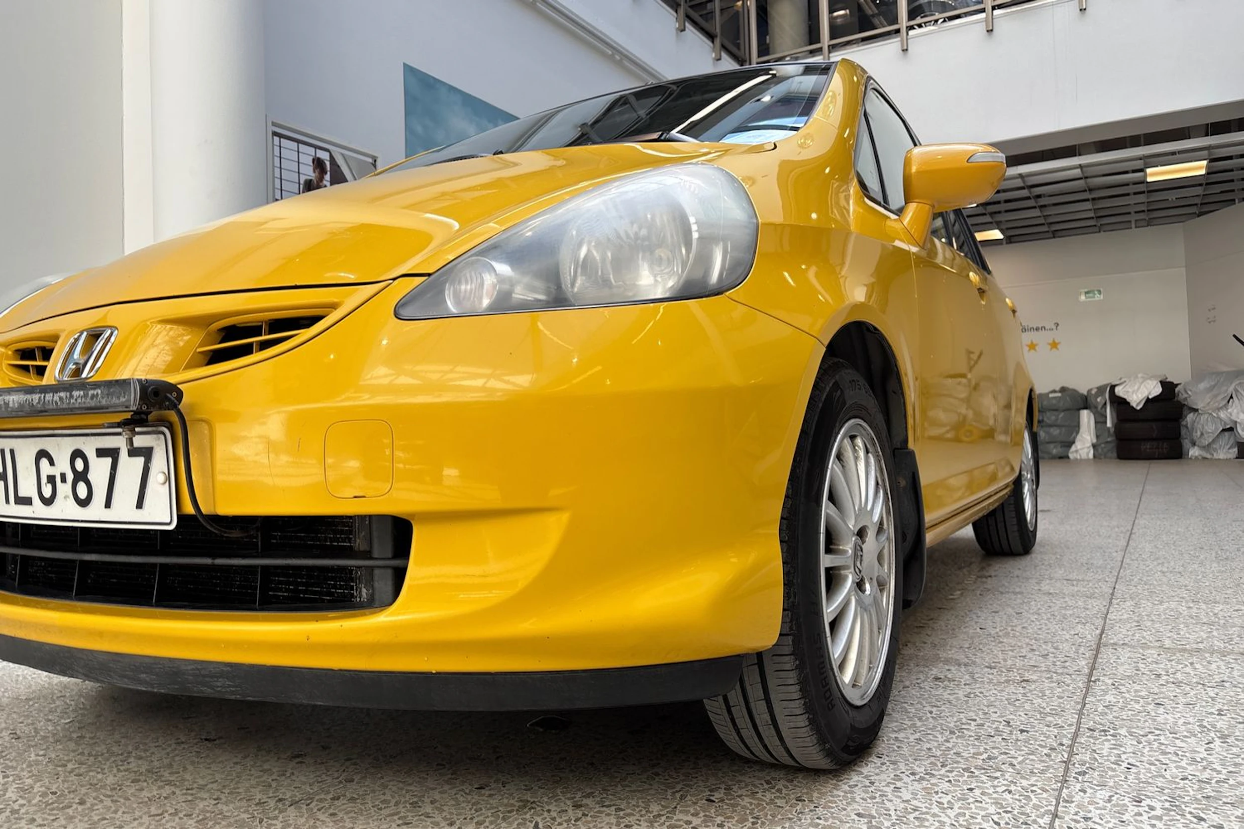 keltainen Honda Jazz 2007 kuva 16.