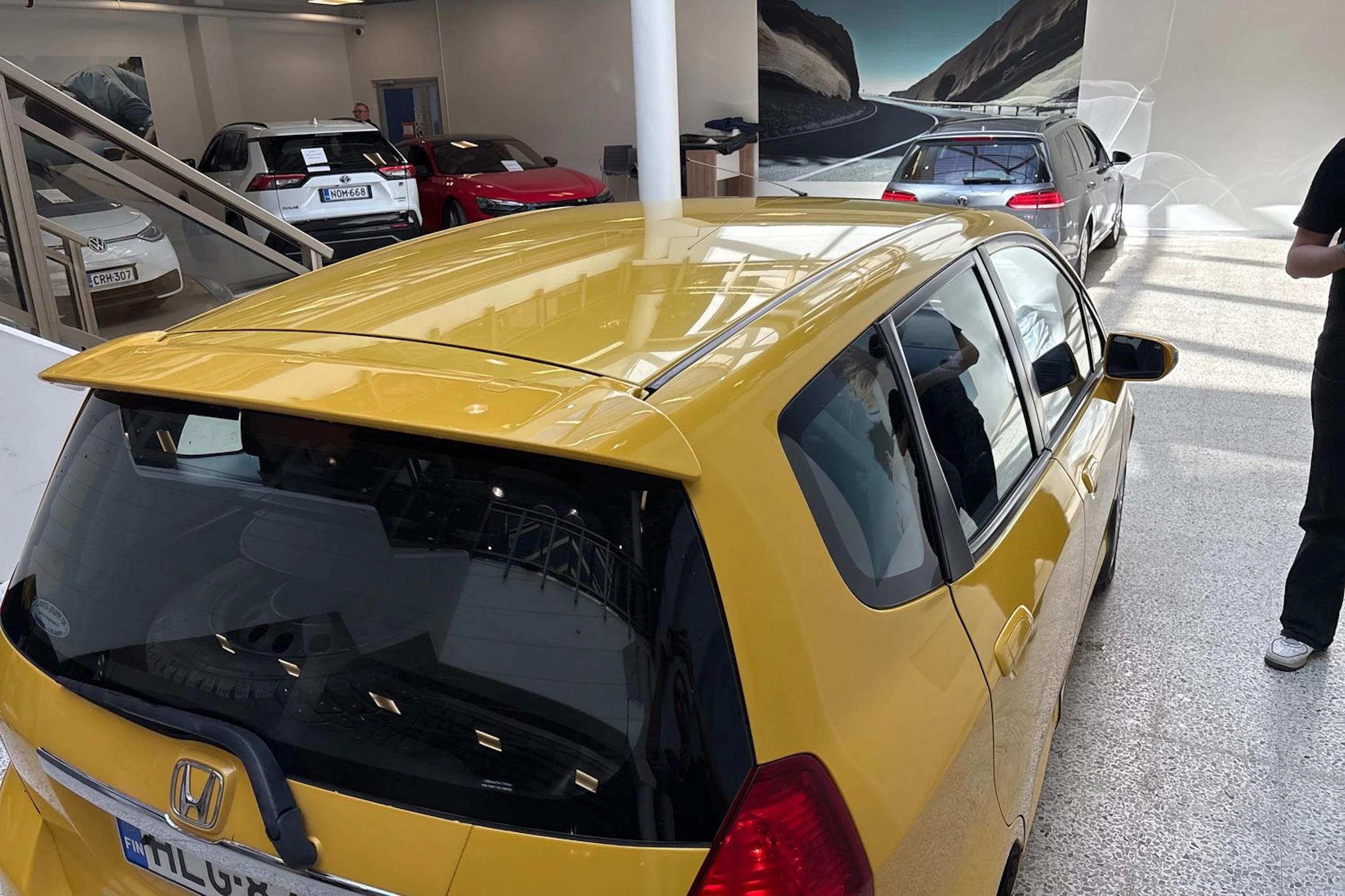 keltainen Honda Jazz 2007 kuva 19.