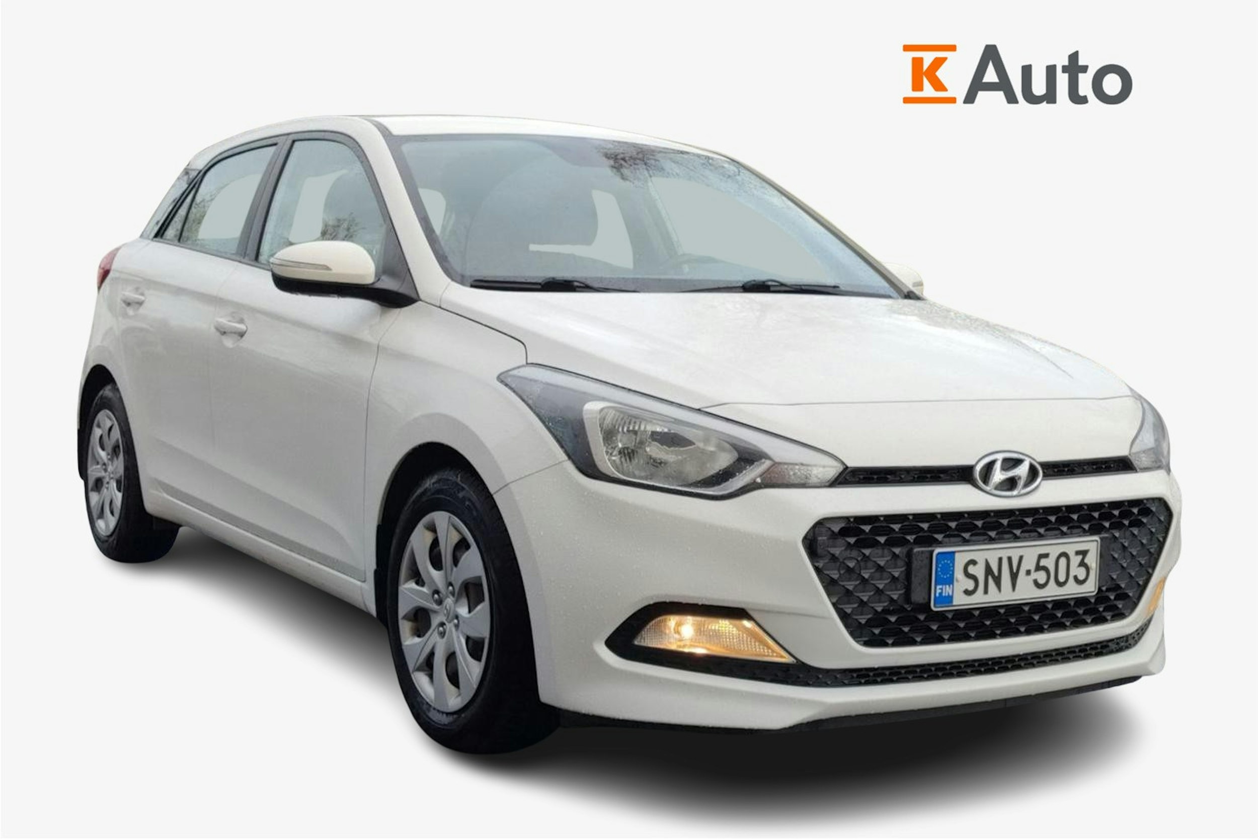 valkoinen Hyundai i20 5d 2016 kuva 1.