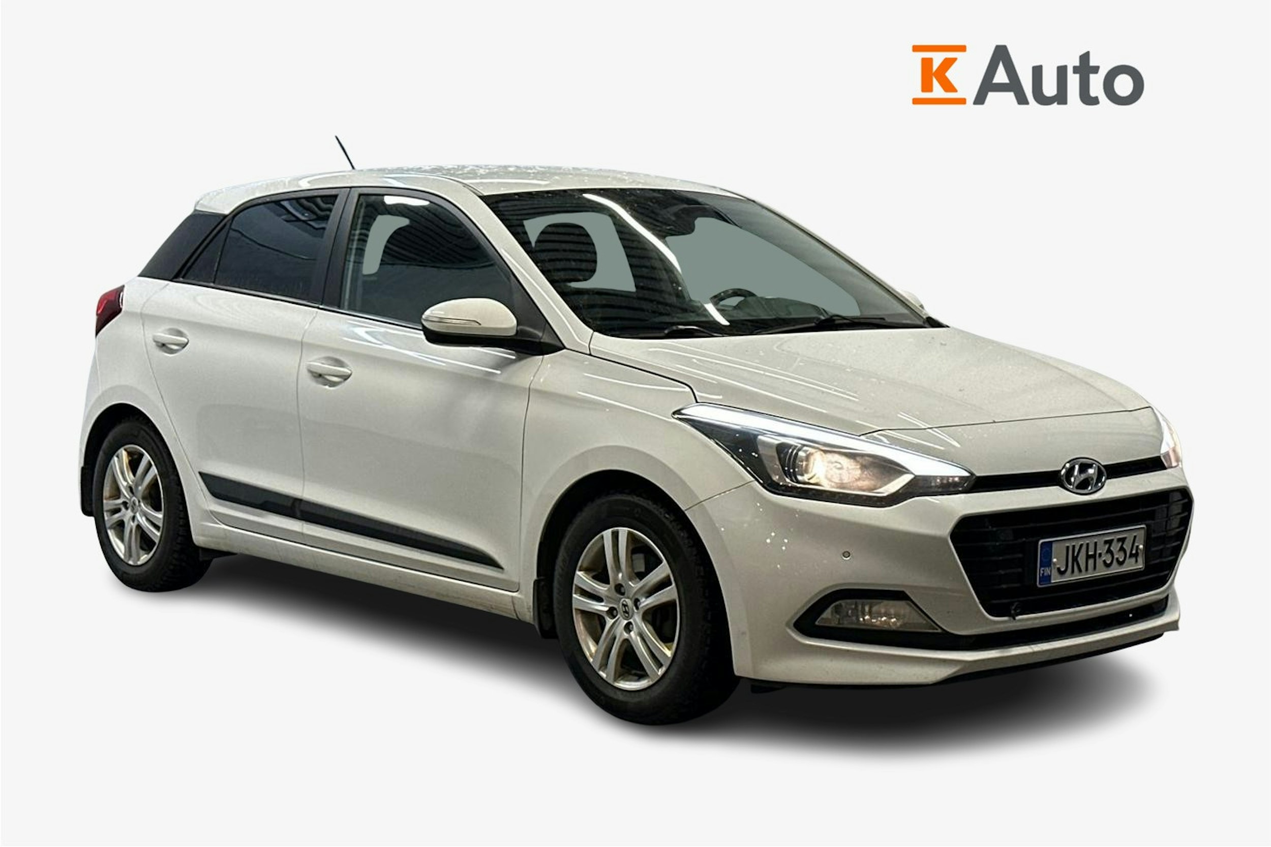 Valkoinen Hyundai i20 5d 2018 kuva 1.